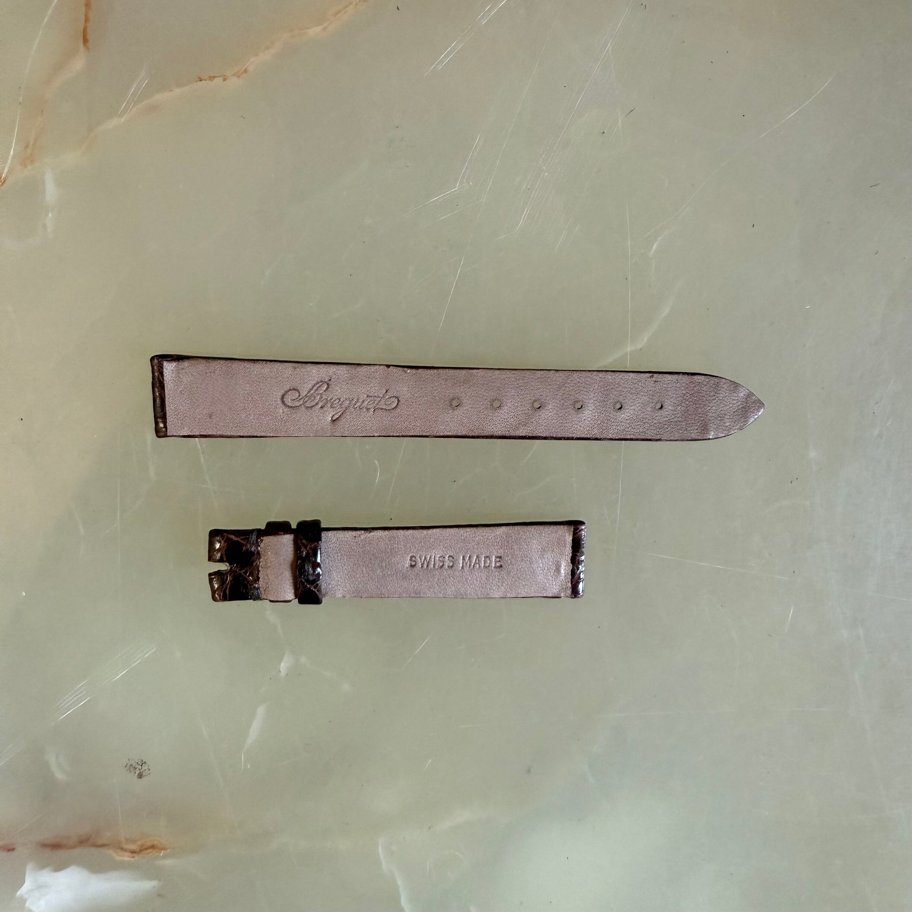 Authentic Breguet Brown Crocodile Watch Strap Band 14.5mm