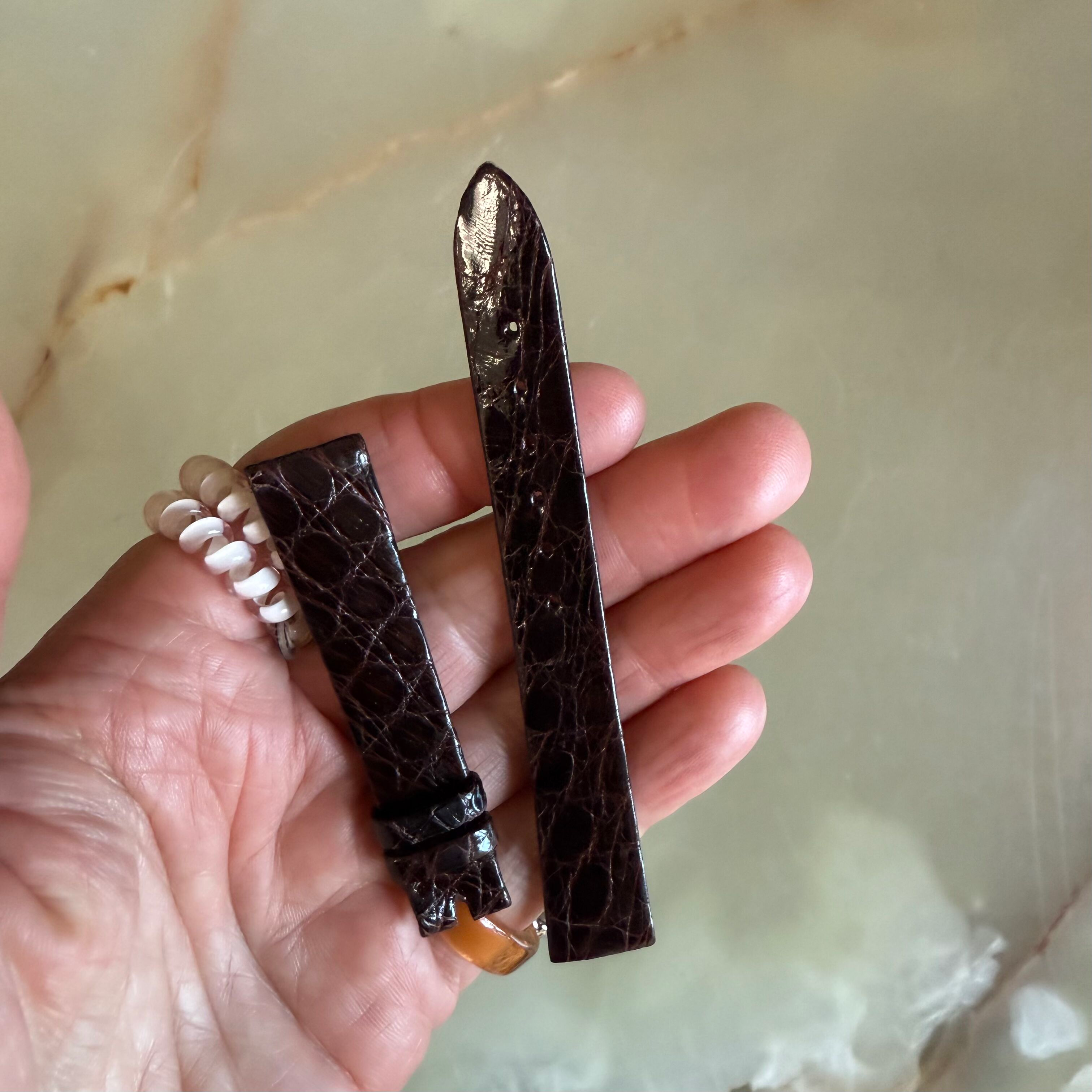 Authentic Breguet Brown Crocodile Watch Strap Band 14.5mm