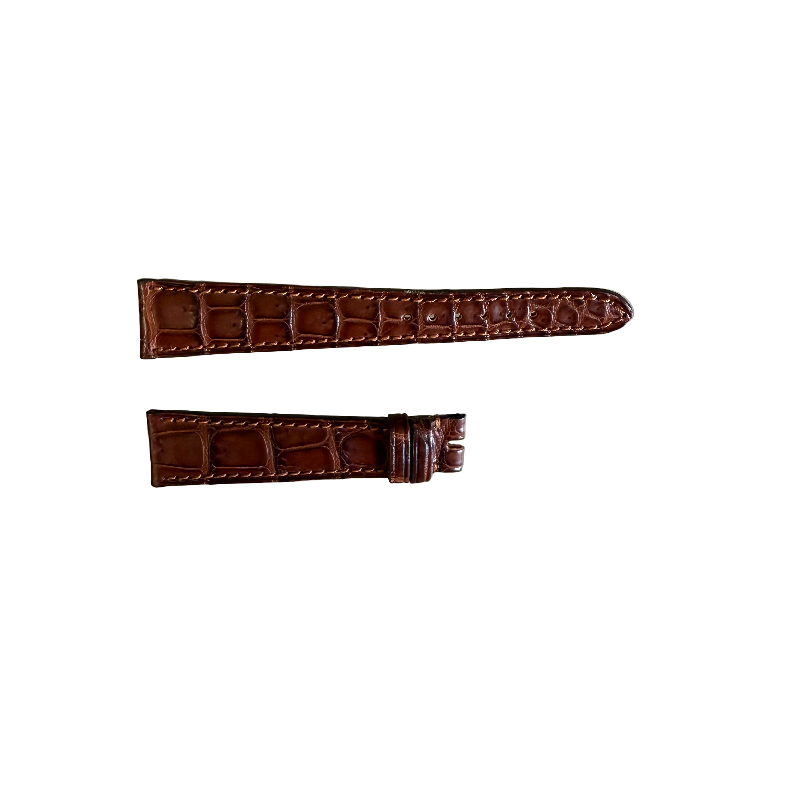 Authentic Breguet Brown Crocodile Watch Strap Band 18mm Stitched