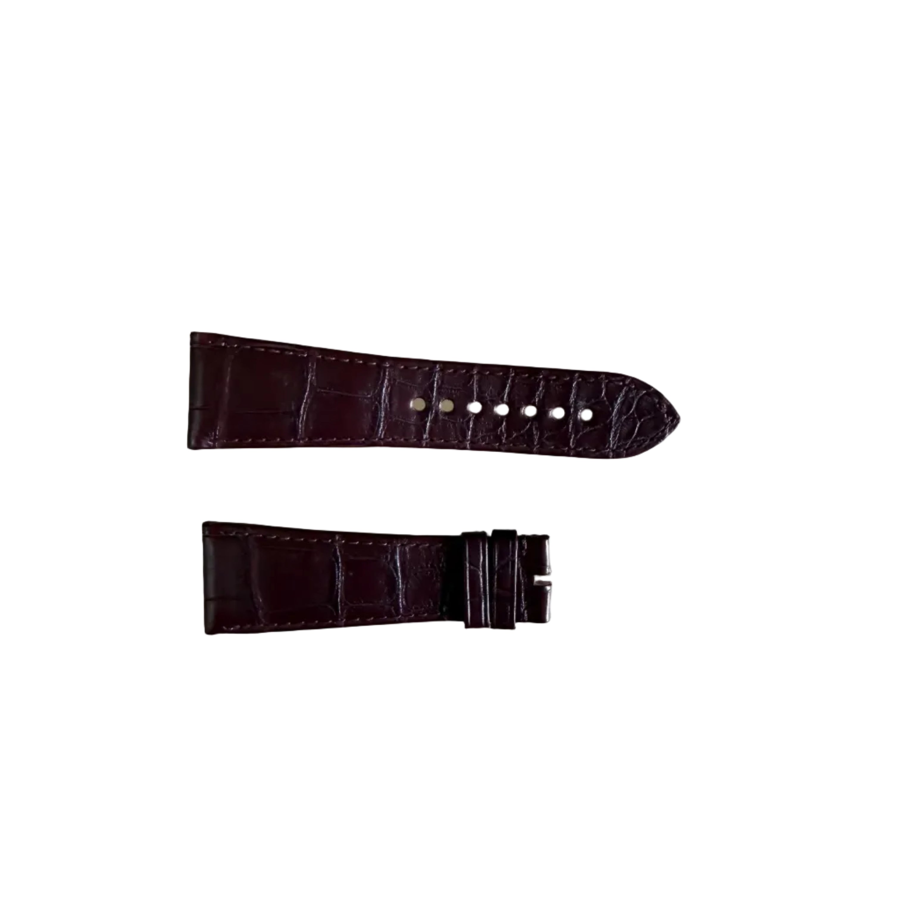 Authentic Cartier Burgundy Alligator Watch Strap Band 24mm KD72AS49-S05