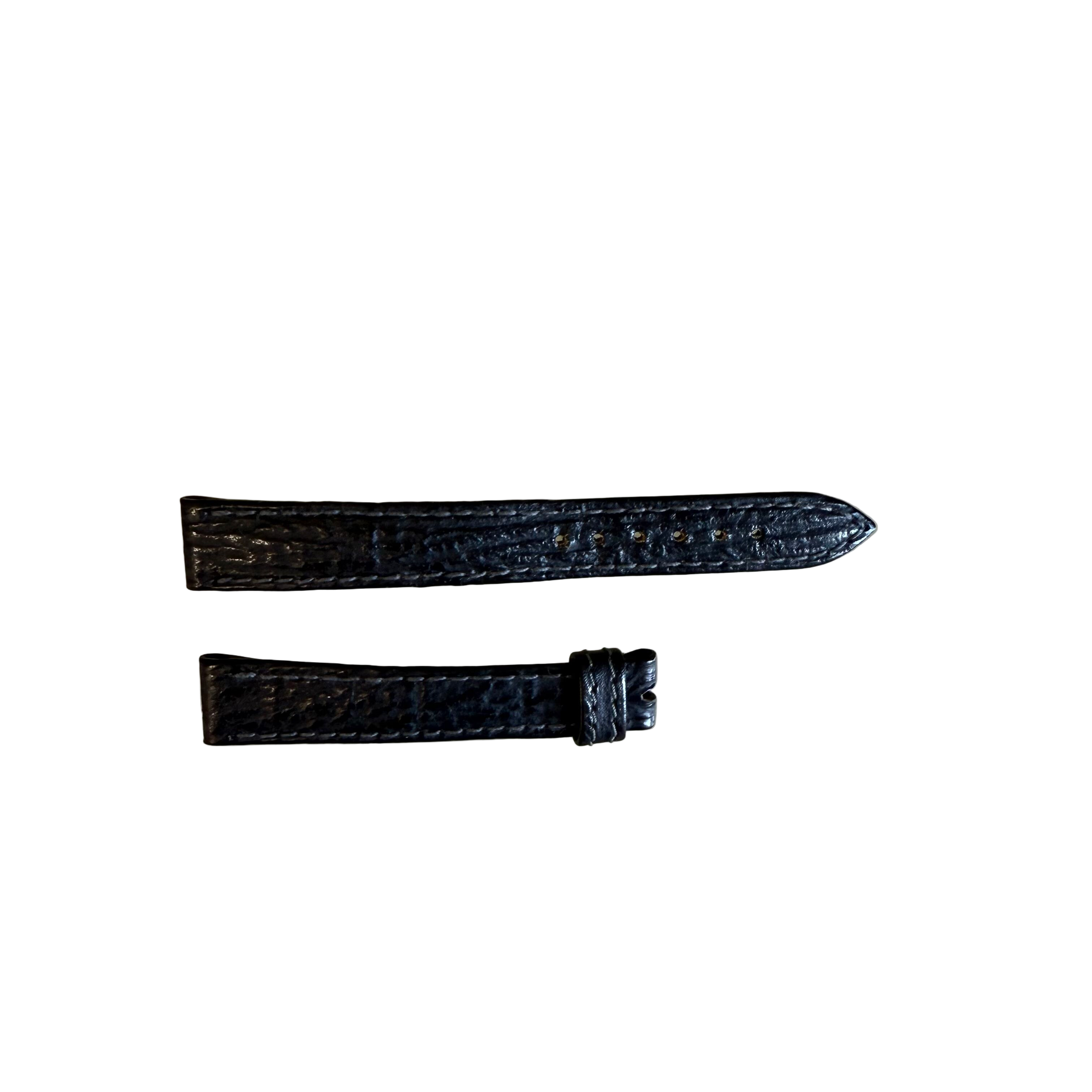 Authentic Breguet Black Shark Watch Strap Band 14mm Stitched