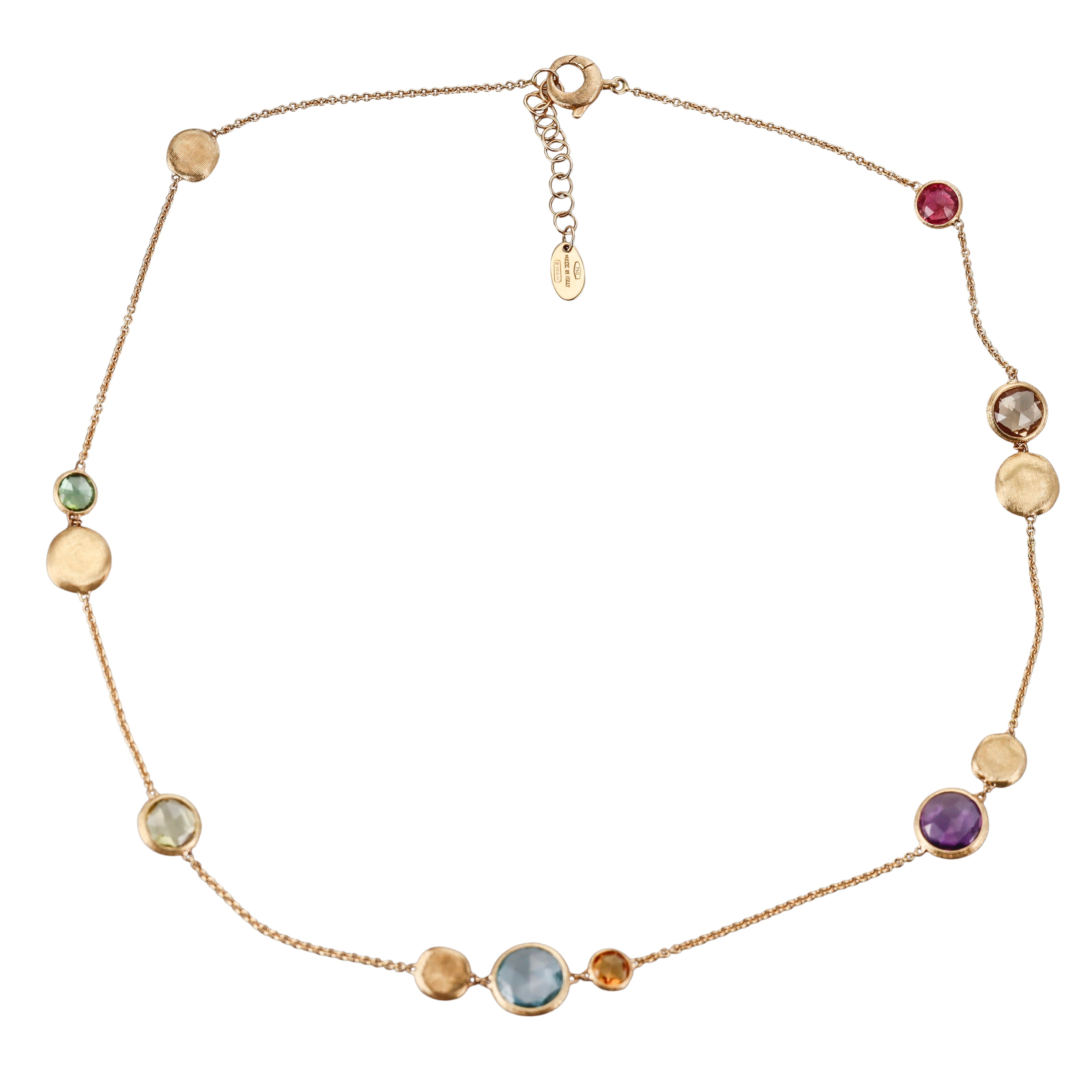 Marco Bicego Jaipur 18k Short Mixed Gemstone Necklace