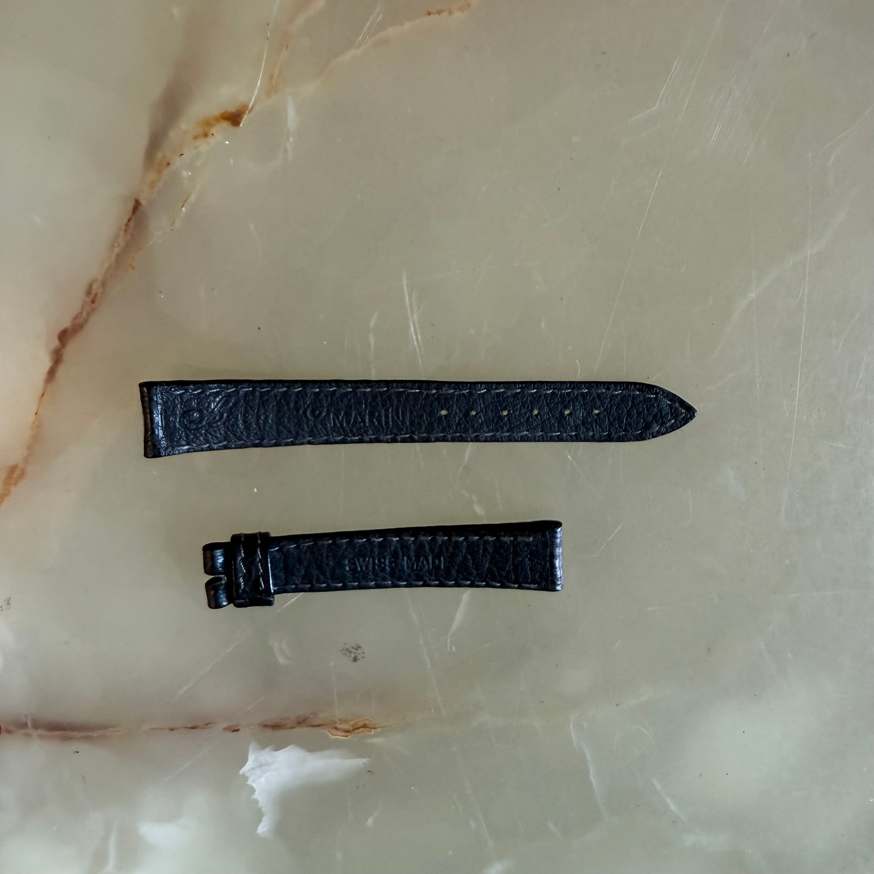 Authentic Breguet Black Shark Watch Strap Band 14mm Stitched