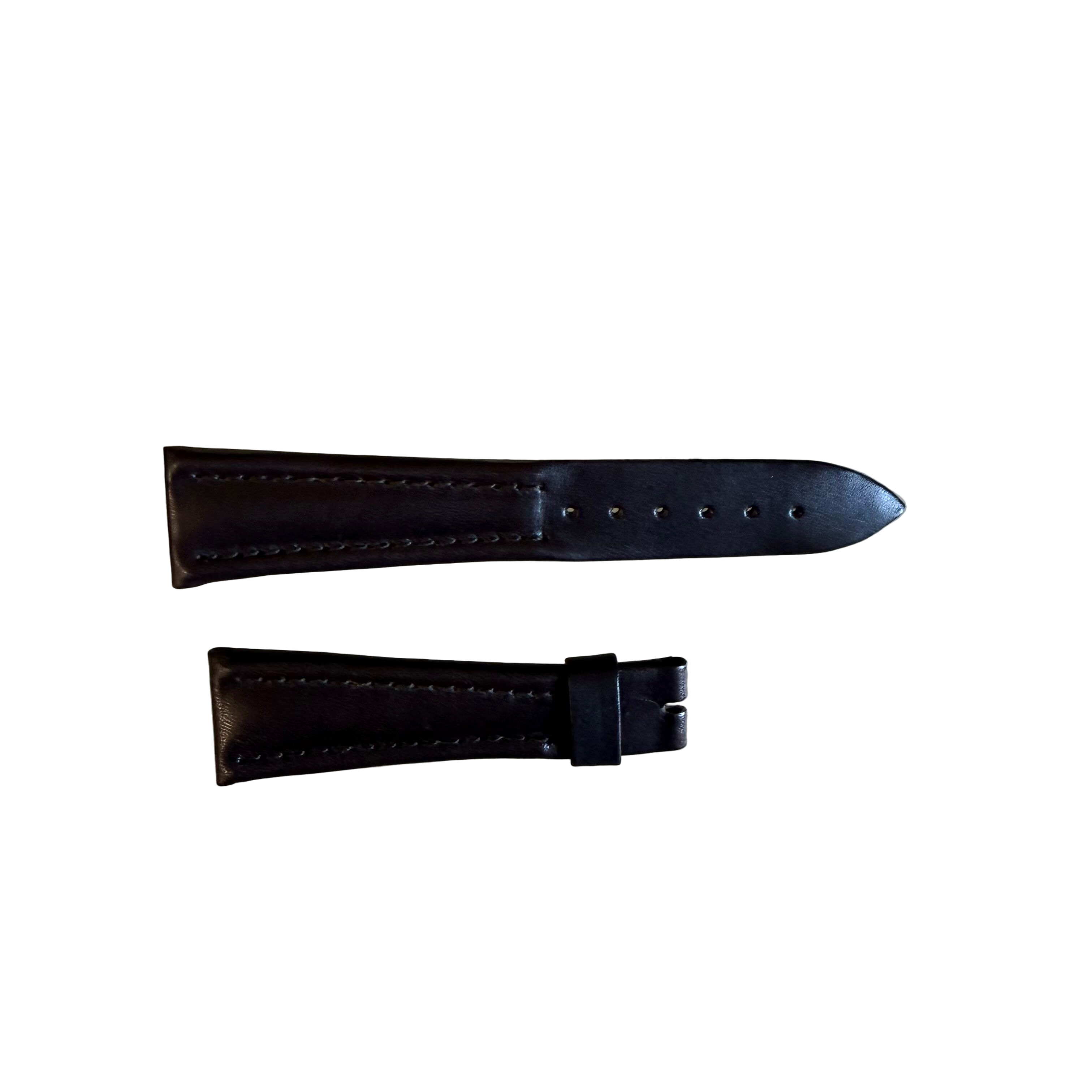 Authentic Breguet Brown Genuine Leather Watch Strap Band 21mm Padded & Stitched