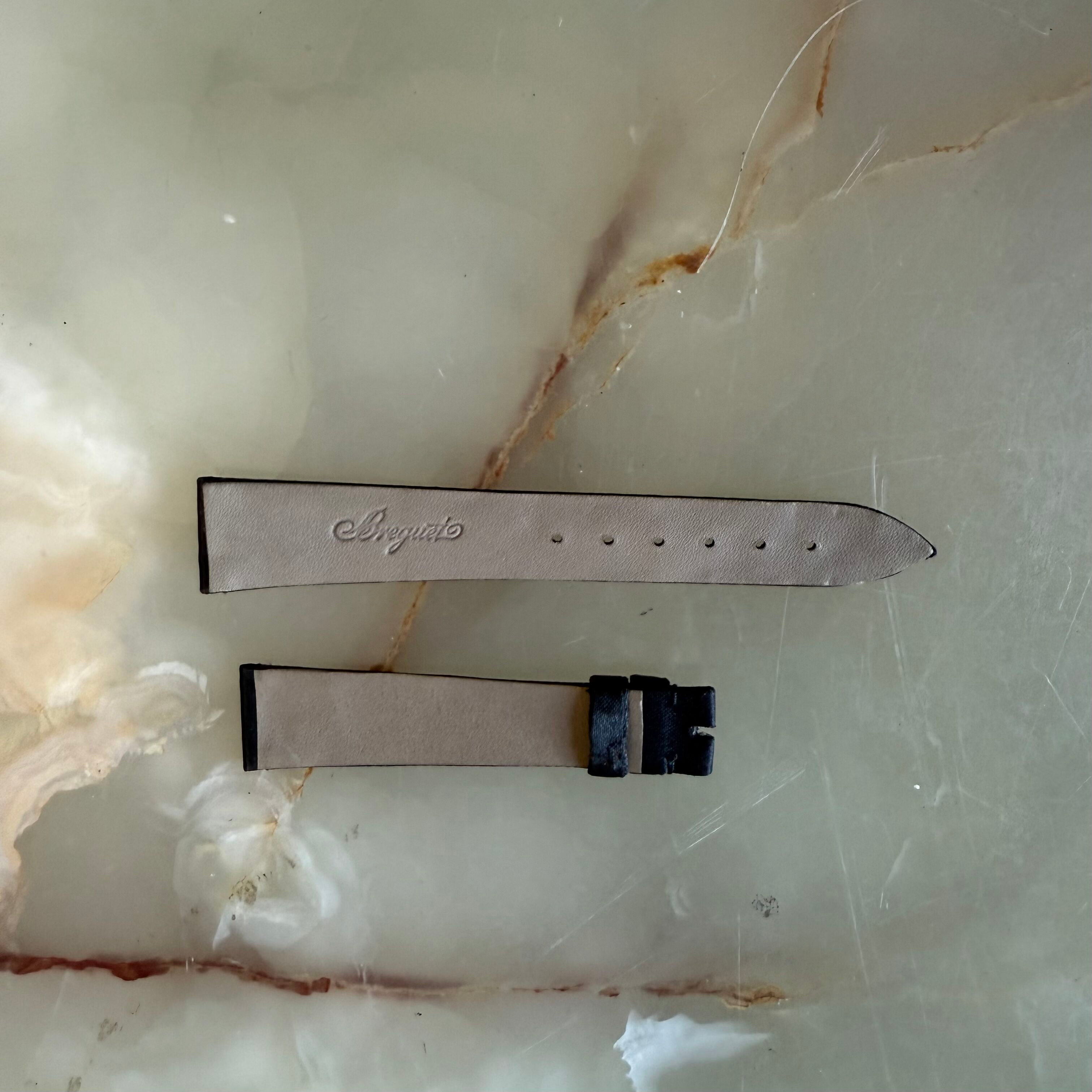 Authentic Breguet Black Satin Watch Strap Band 18mm