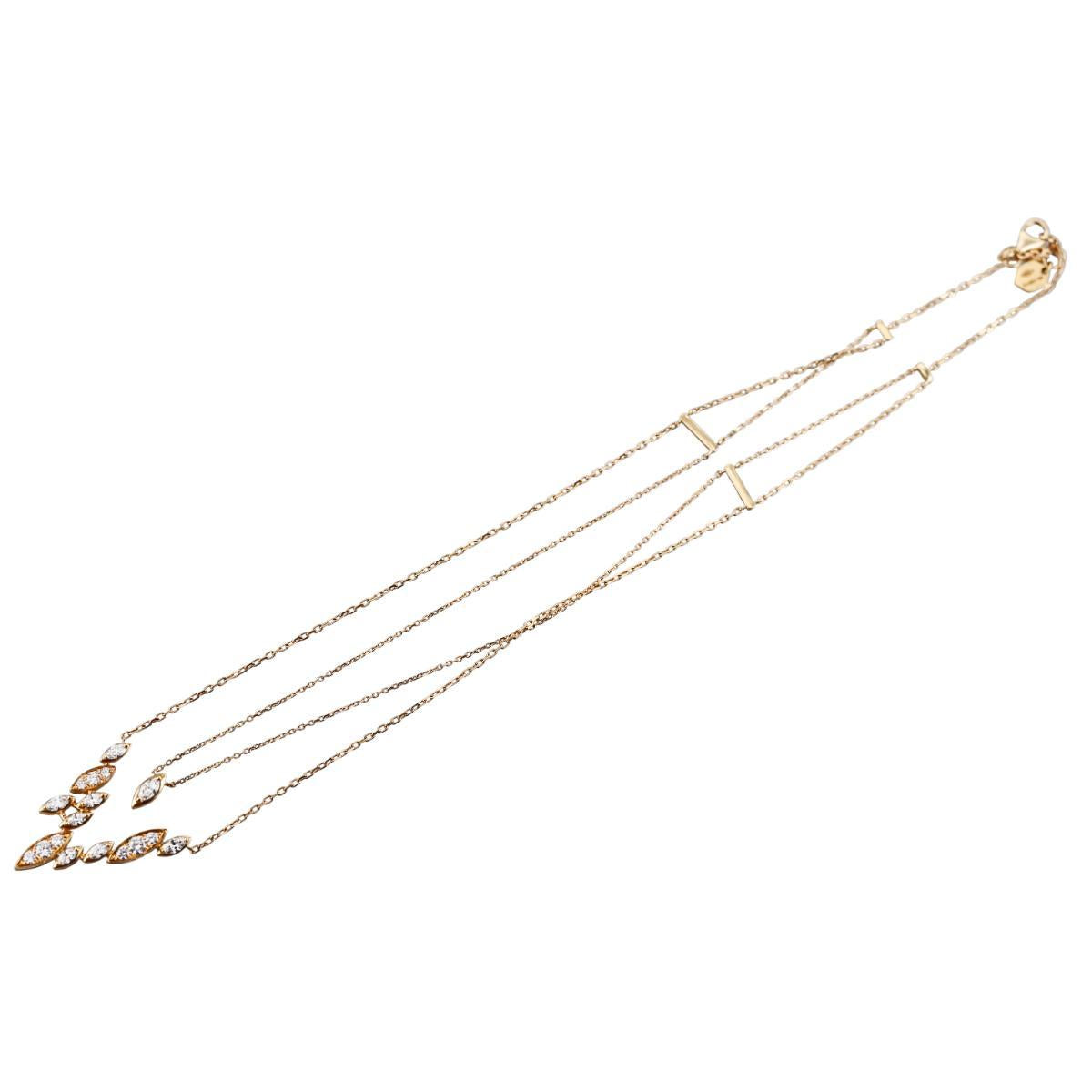 Marli 18k Yellow Gold Diamond Necklace