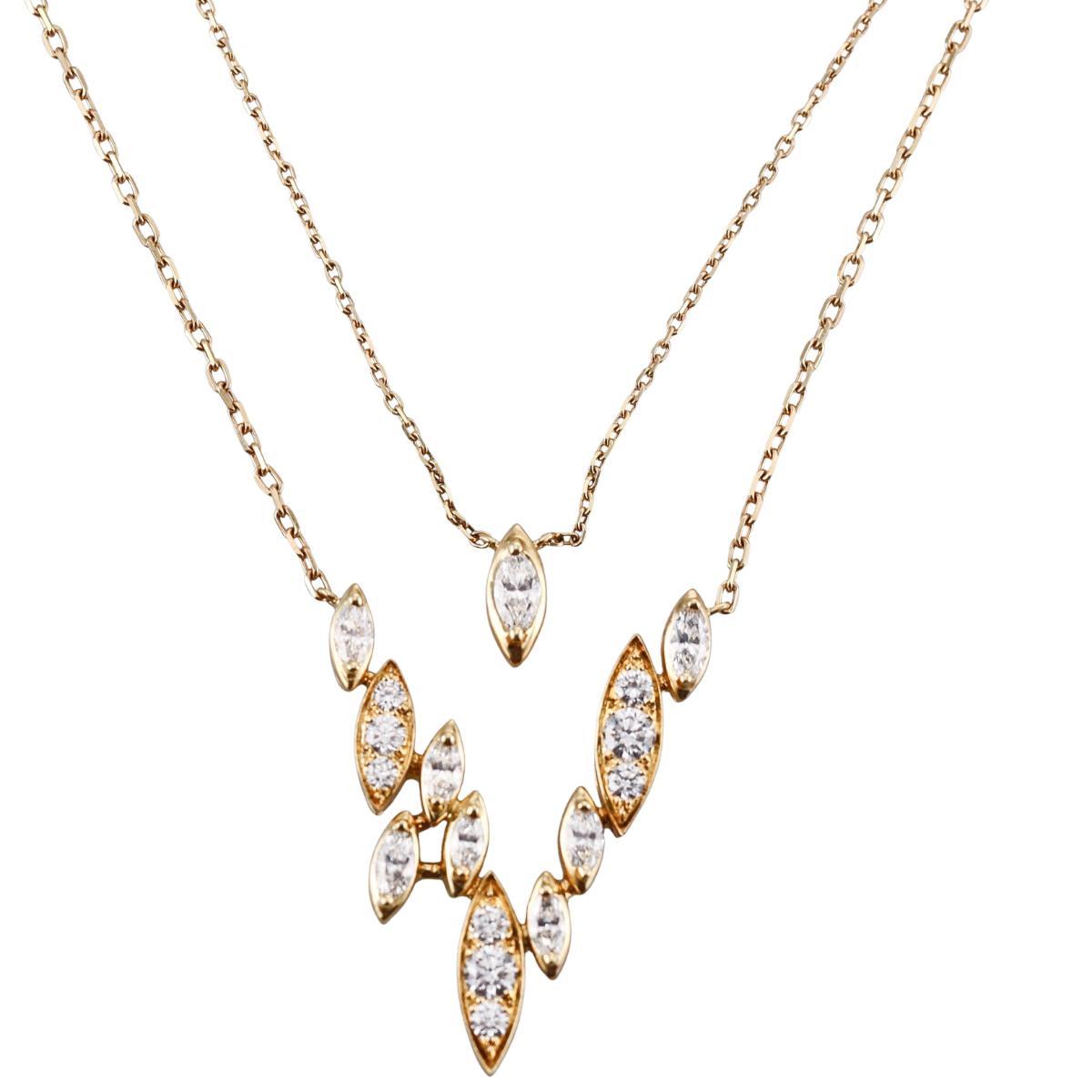 Marli 18k Yellow Gold Diamond Necklace