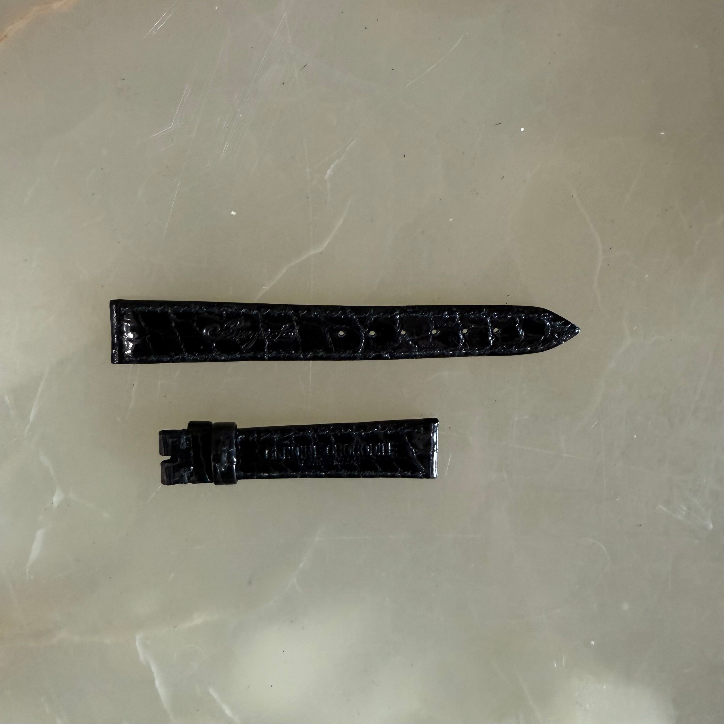 Authentic Breguet Black Crocodile Watch Strap Band 15mm Padded & Stitched