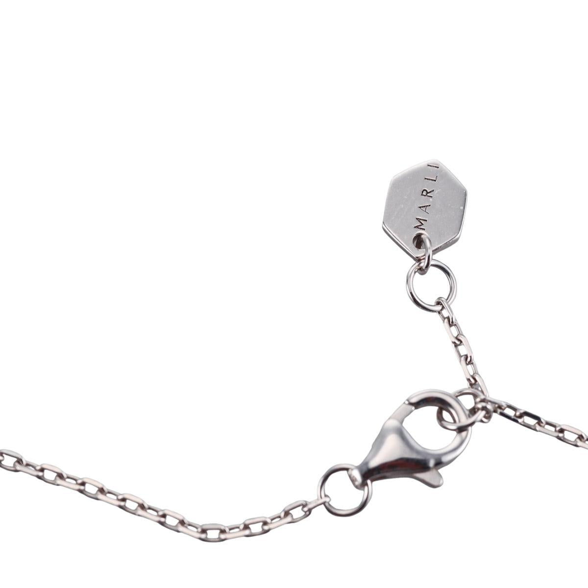 Marli 18k White Yellow Gold Diamond Pendant Necklace