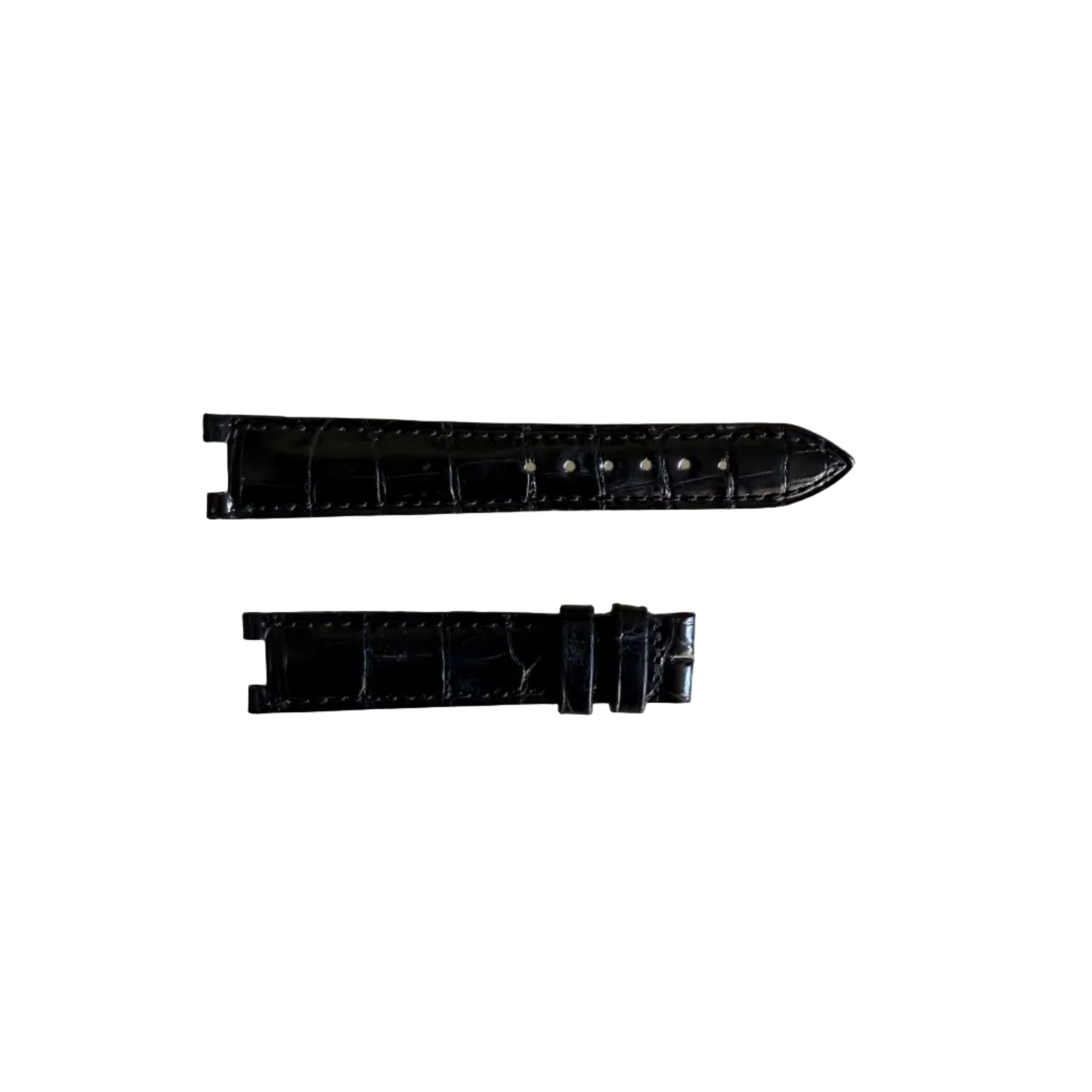 Authentic Jaeger LeCoultre Black Alligator Watch Strap Band 16mm