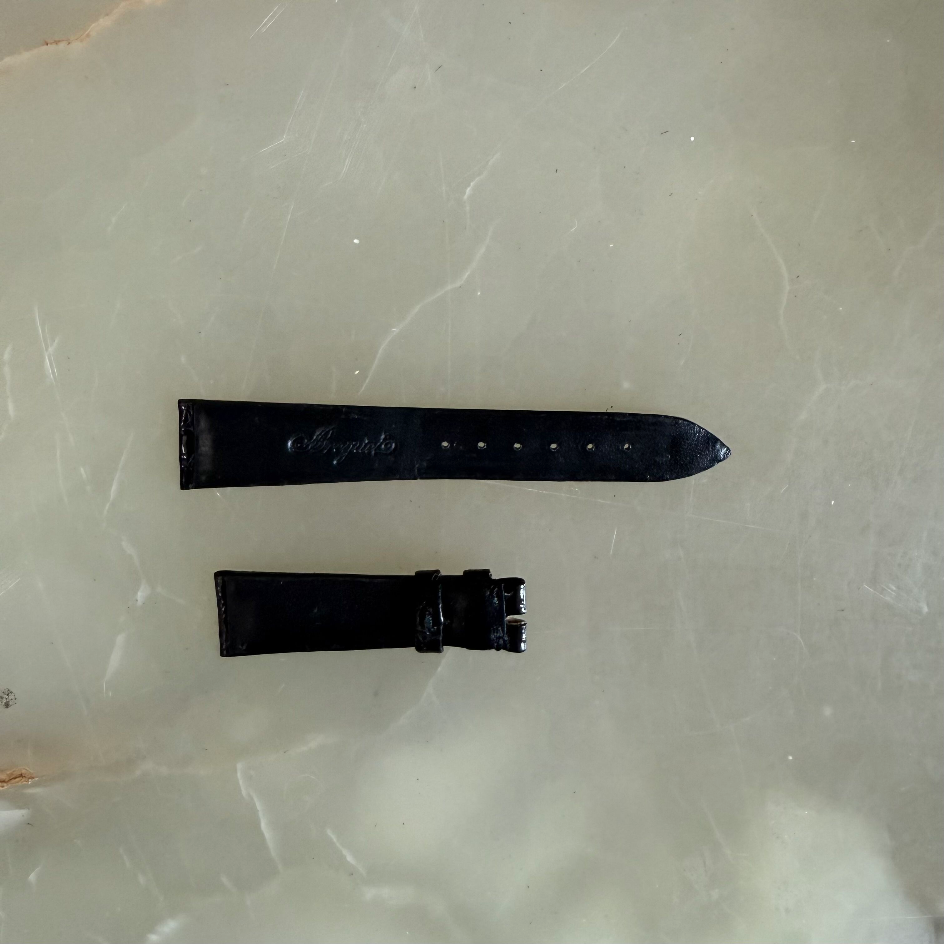 Authentic Breguet Black Crocodile Watch Strap Band 17mm