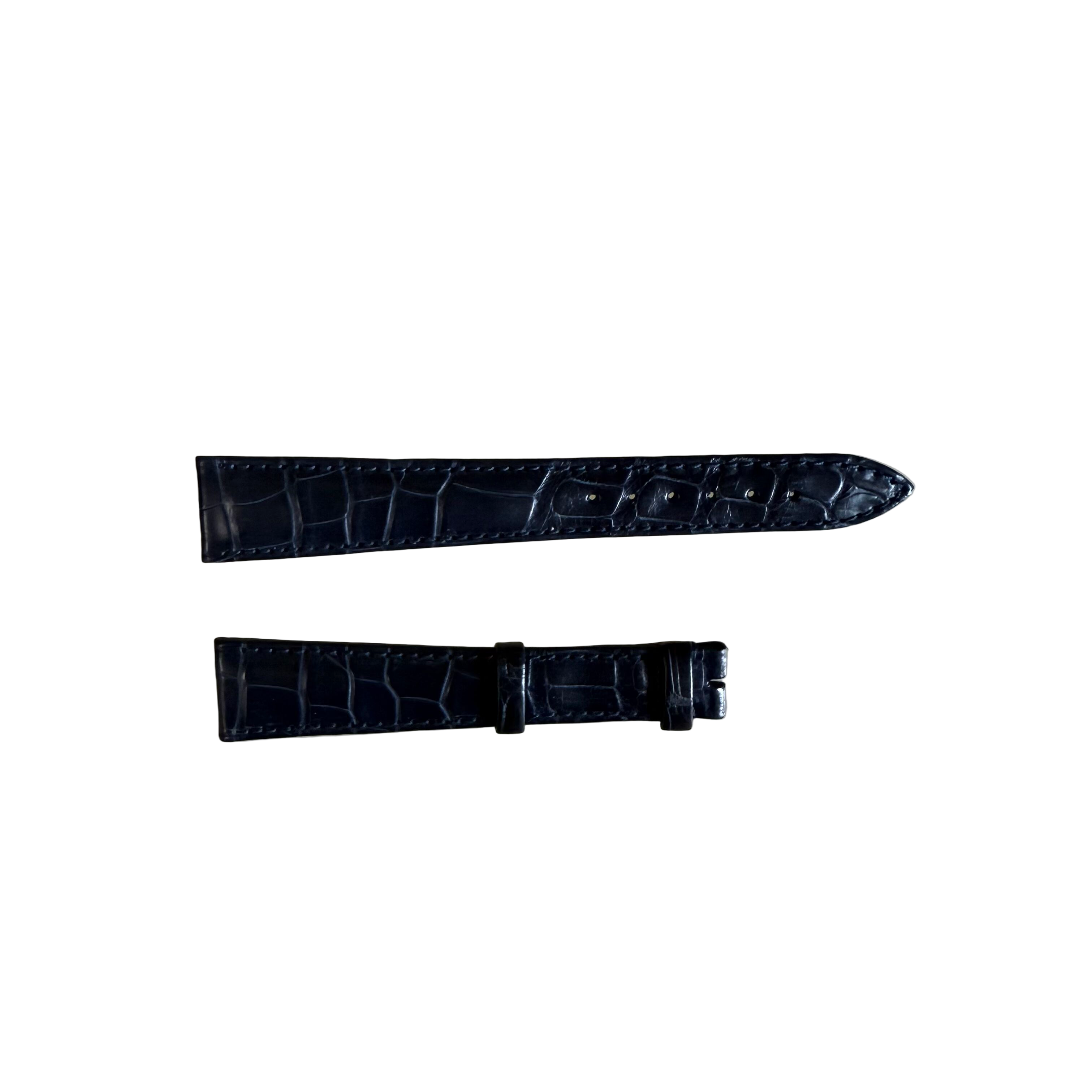 Authentic Breguet Blue Crocodile Watch Strap Band 19mm Padded & Stitched