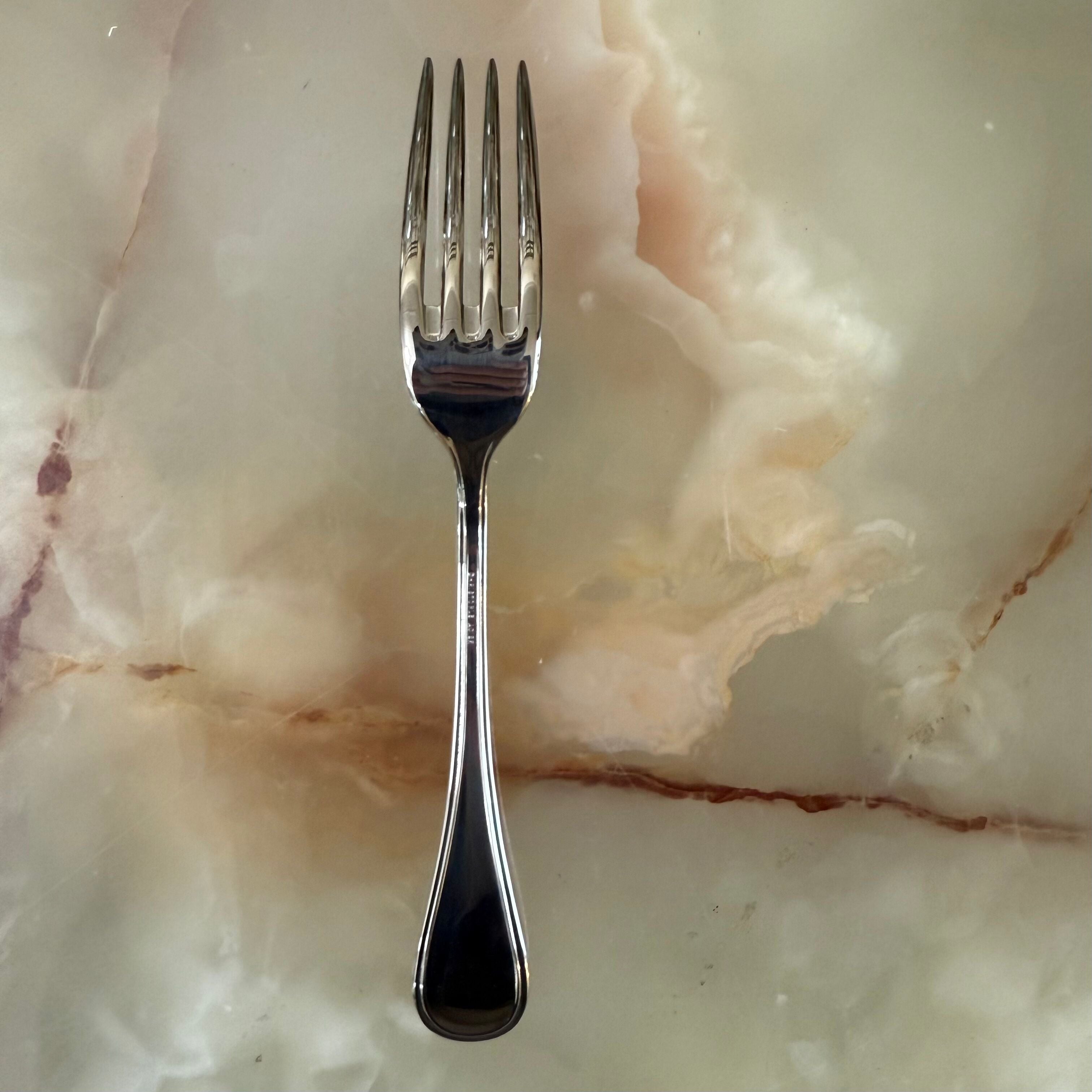 Christofle Calissa Stainless Steel Dessert Fork Set of 12 2435015