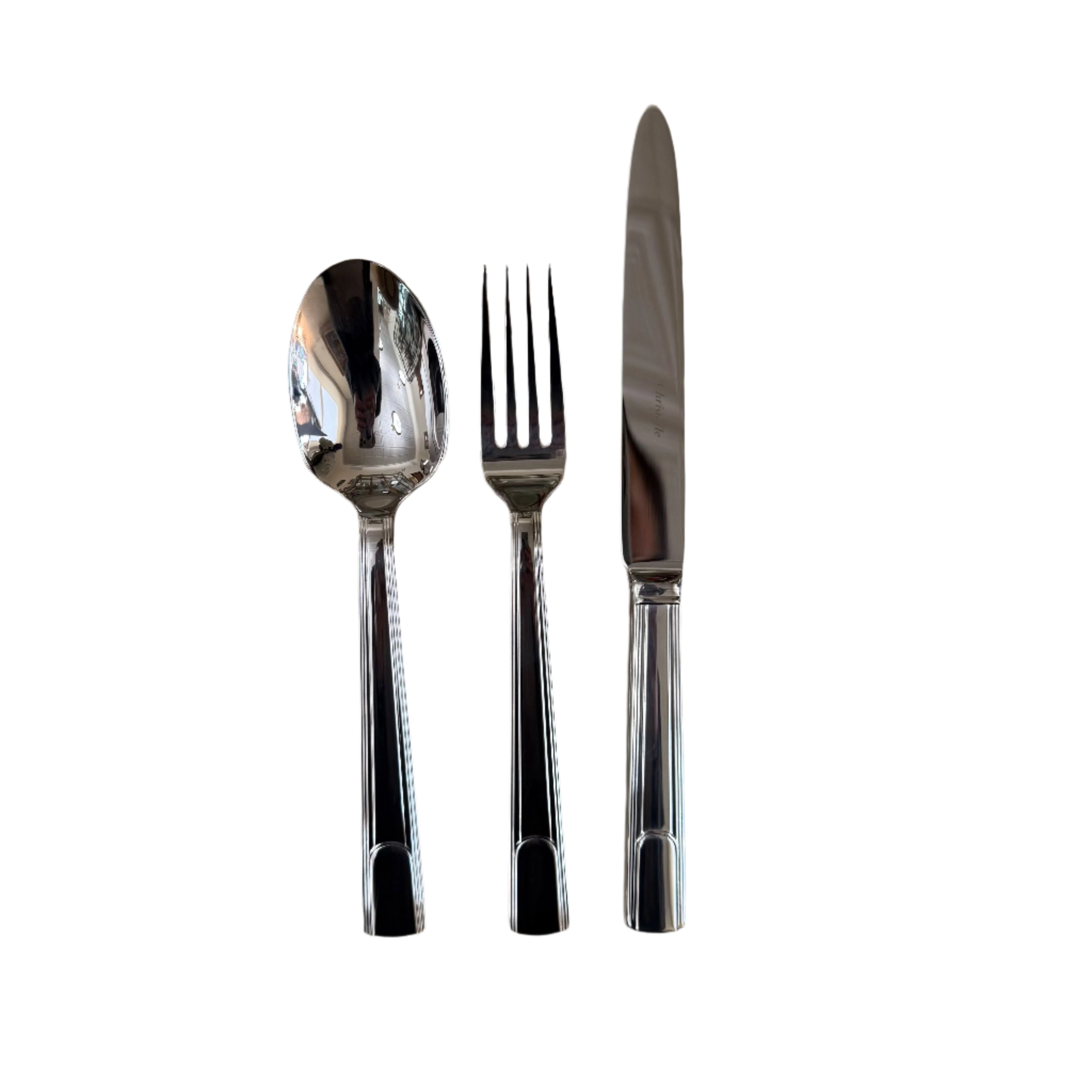 Christofle Hudson Stainless Steel 3 Piece Place Setting 9450075
