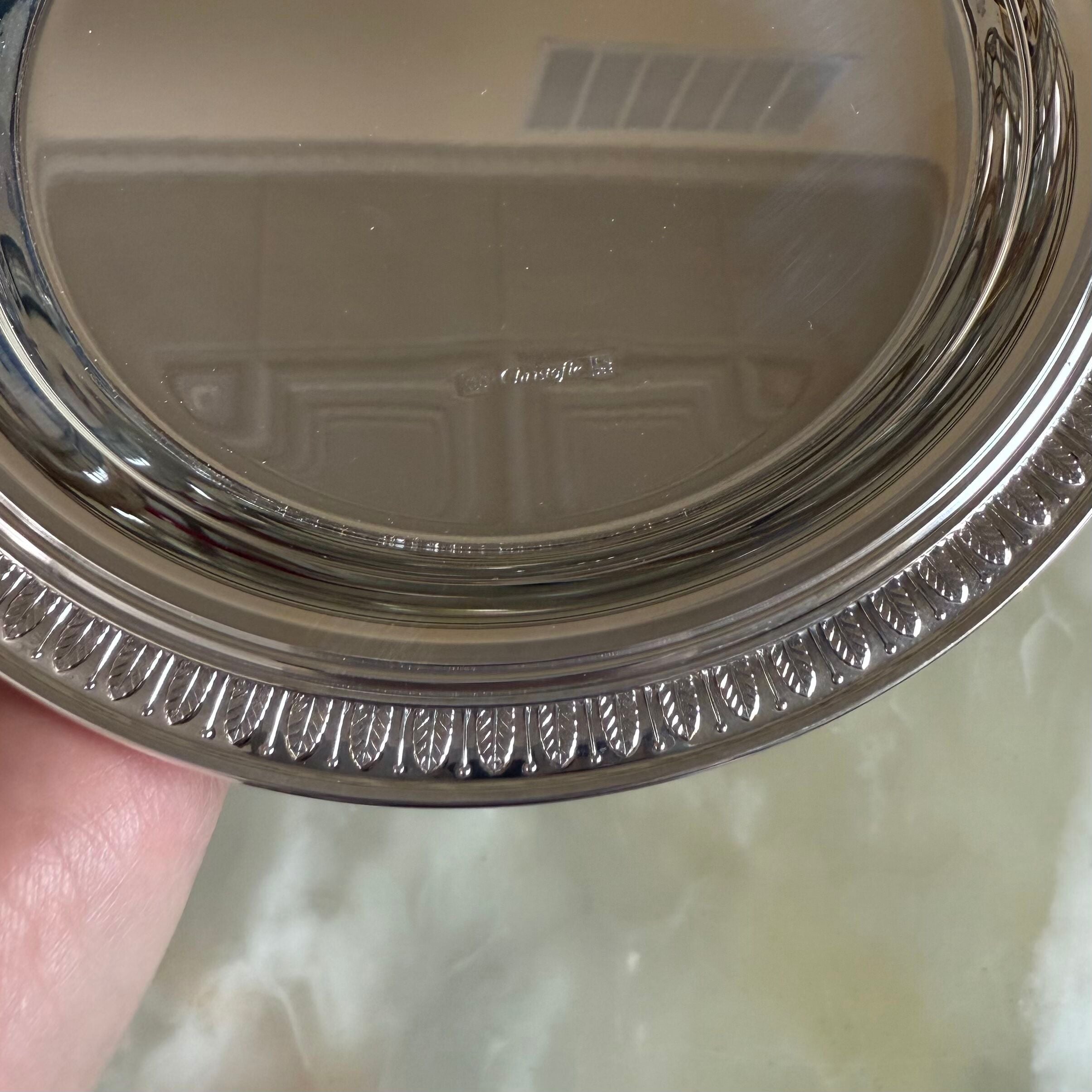 Christofle Malmaison Silver Plated Bottle Coaster