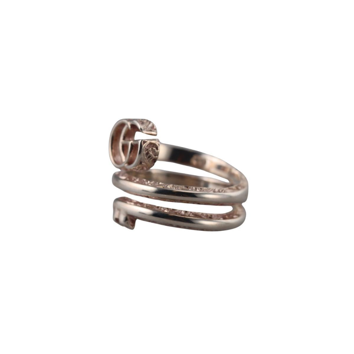 Gucci Marmont Key 3 Turns Sterling Silver Ring