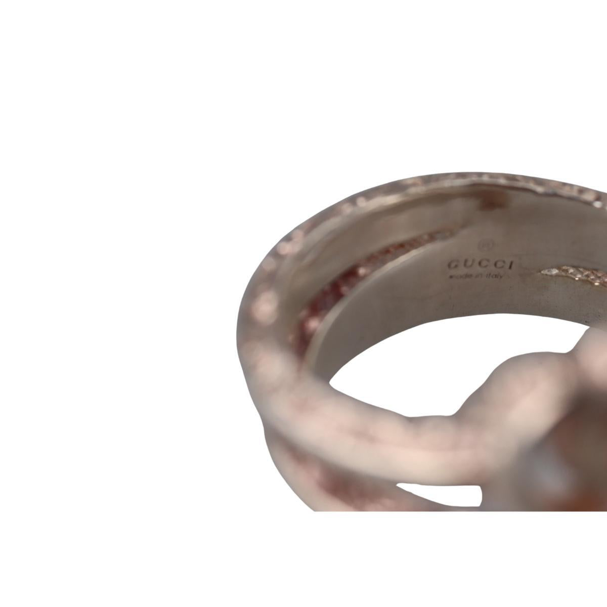 Gucci Marmont Key 3 Turns Sterling Silver Ring