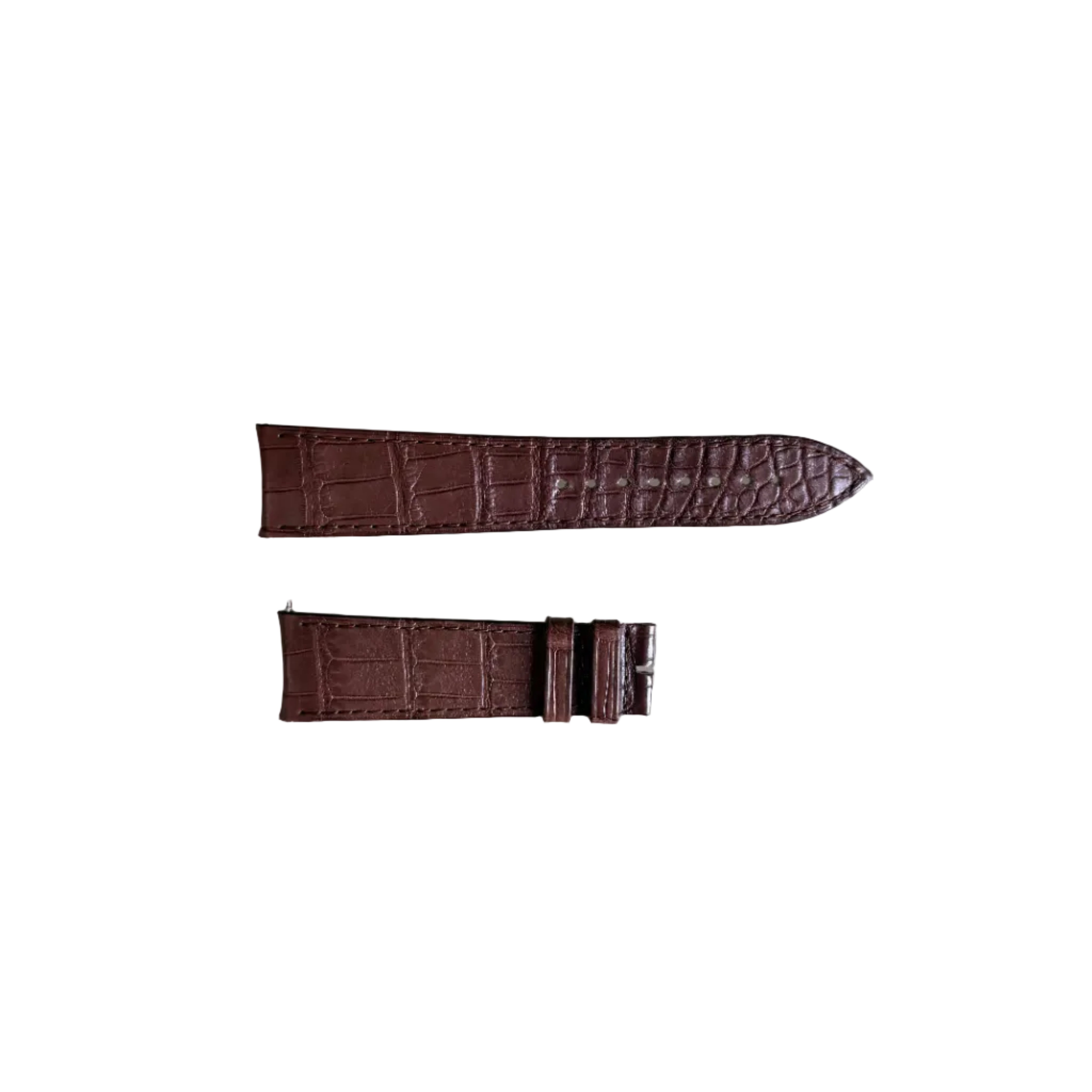 Authentic Jaeger LeCoultre Brown Alligator Watch Strap Band 21mm