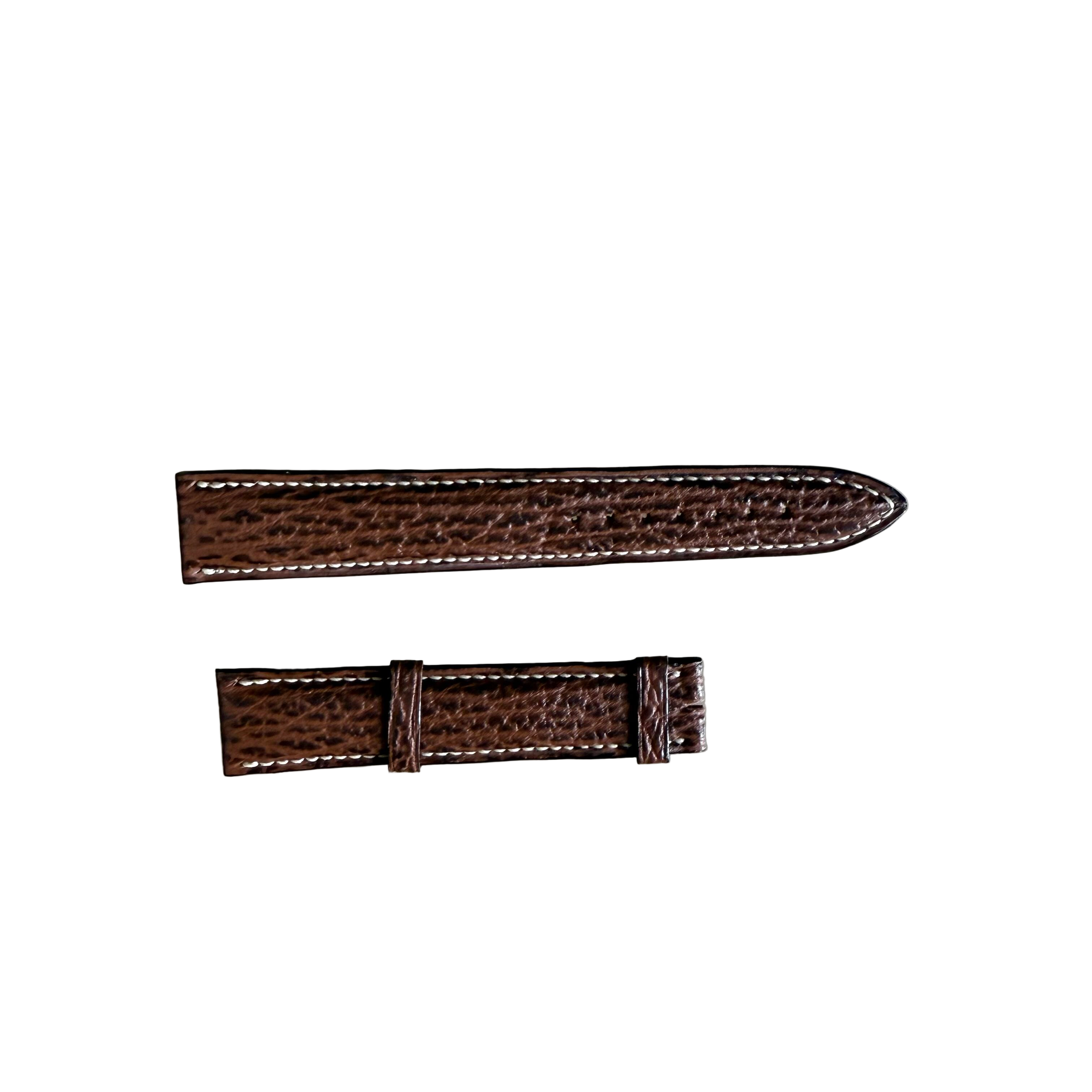 Authentic Breguet Brown Shark Watch Strap Band 19mm Padded & Stitched