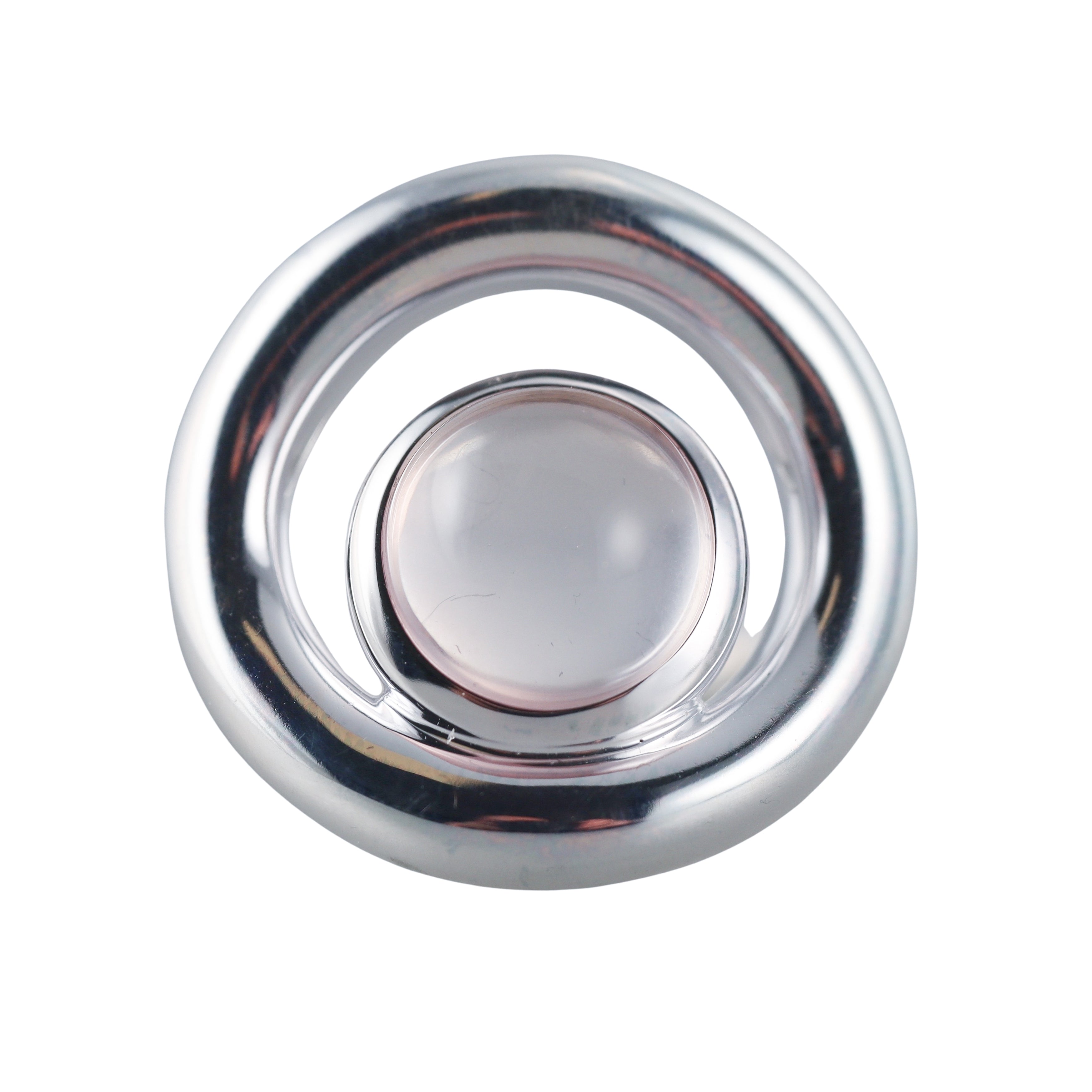 Idole De Christofle Sterling Silver & Rose Quartz Ring 6762157