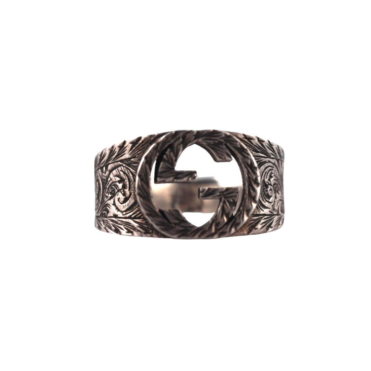 Gucci Interlocking G Paisley Sterling Silver Ring