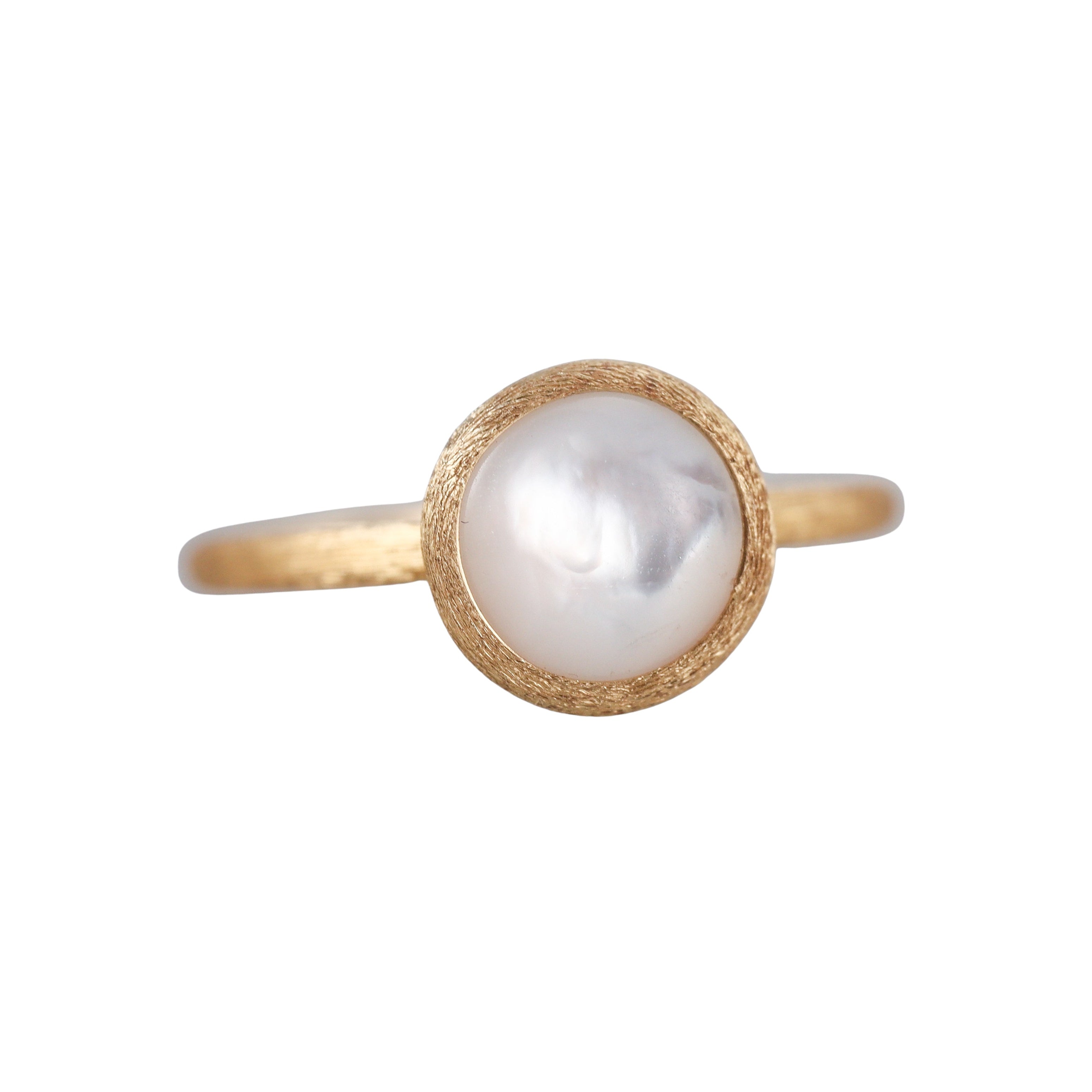 Marco Bicego Jaipur 18K Gold Mother of Pearl Small Ring