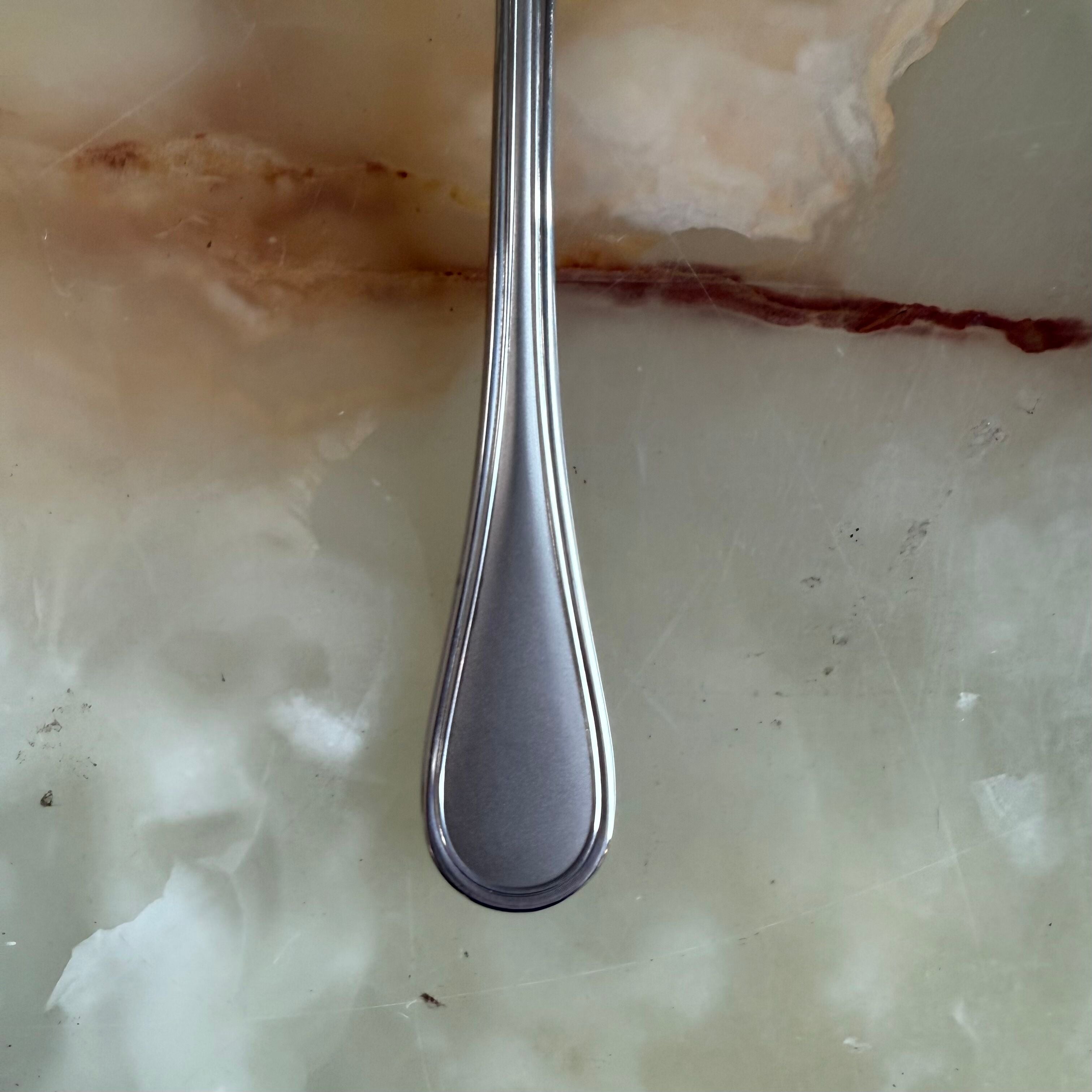 Christofle Albi Satin Stainless Steel Oyster Cocktail Fork Set of 6 2424048