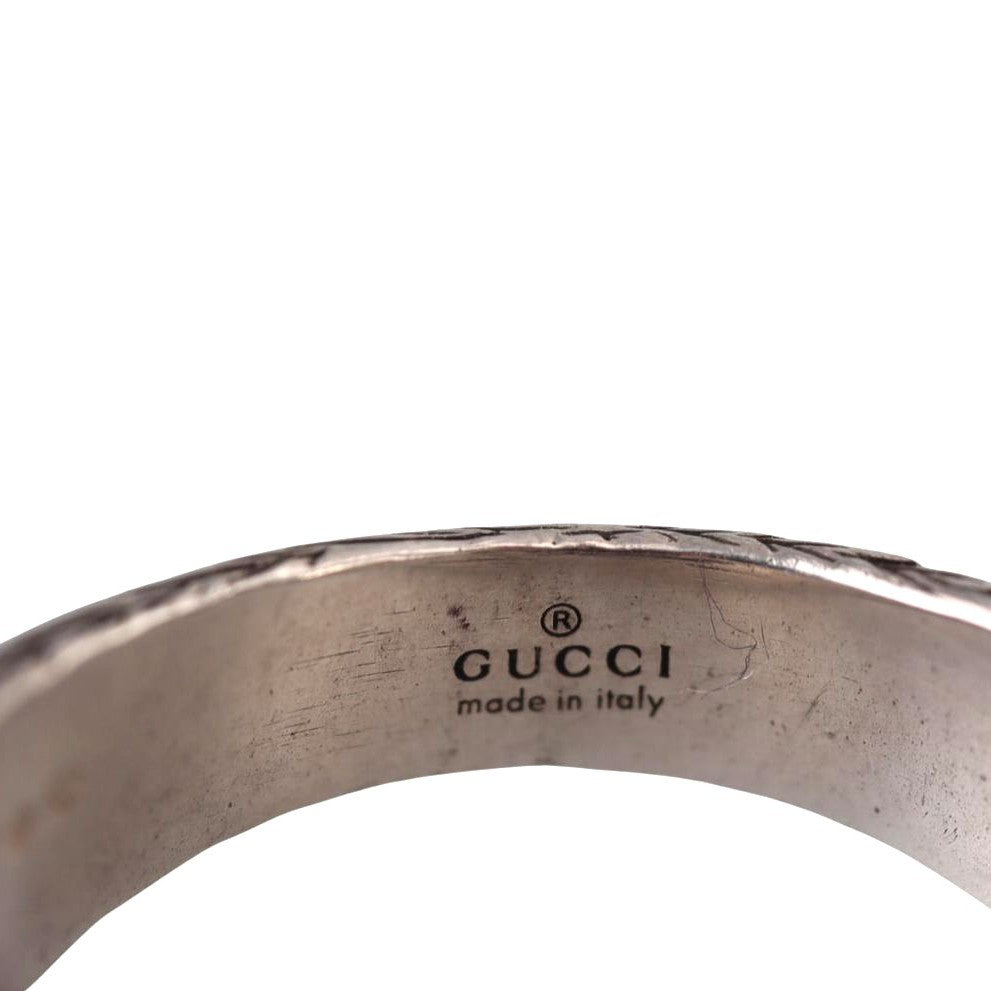Gucci Interlocking G Paisley Sterling Silver Ring