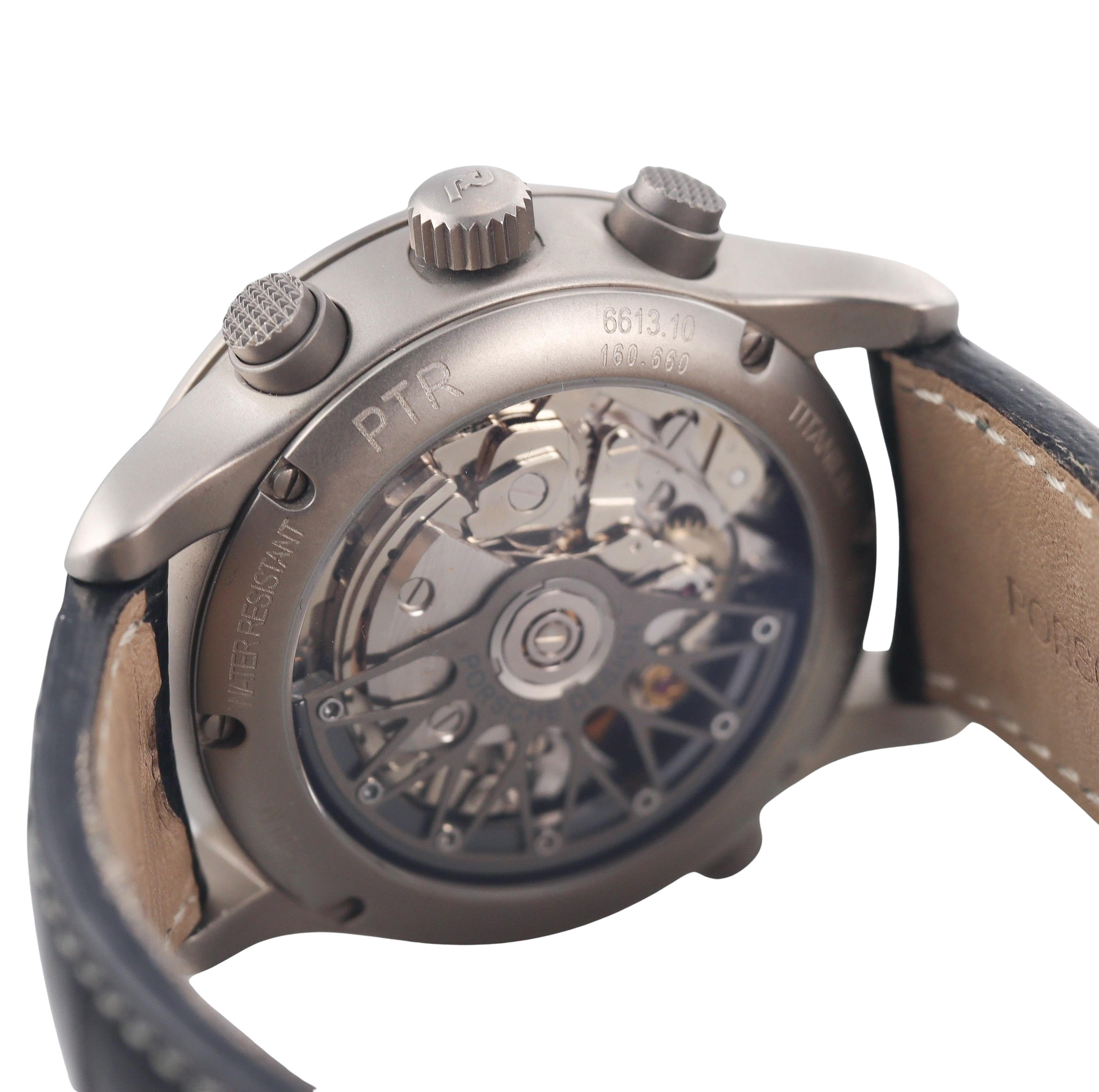 Porsche Design PRT Rattrapante Titanium Automatic Watch 6613.10