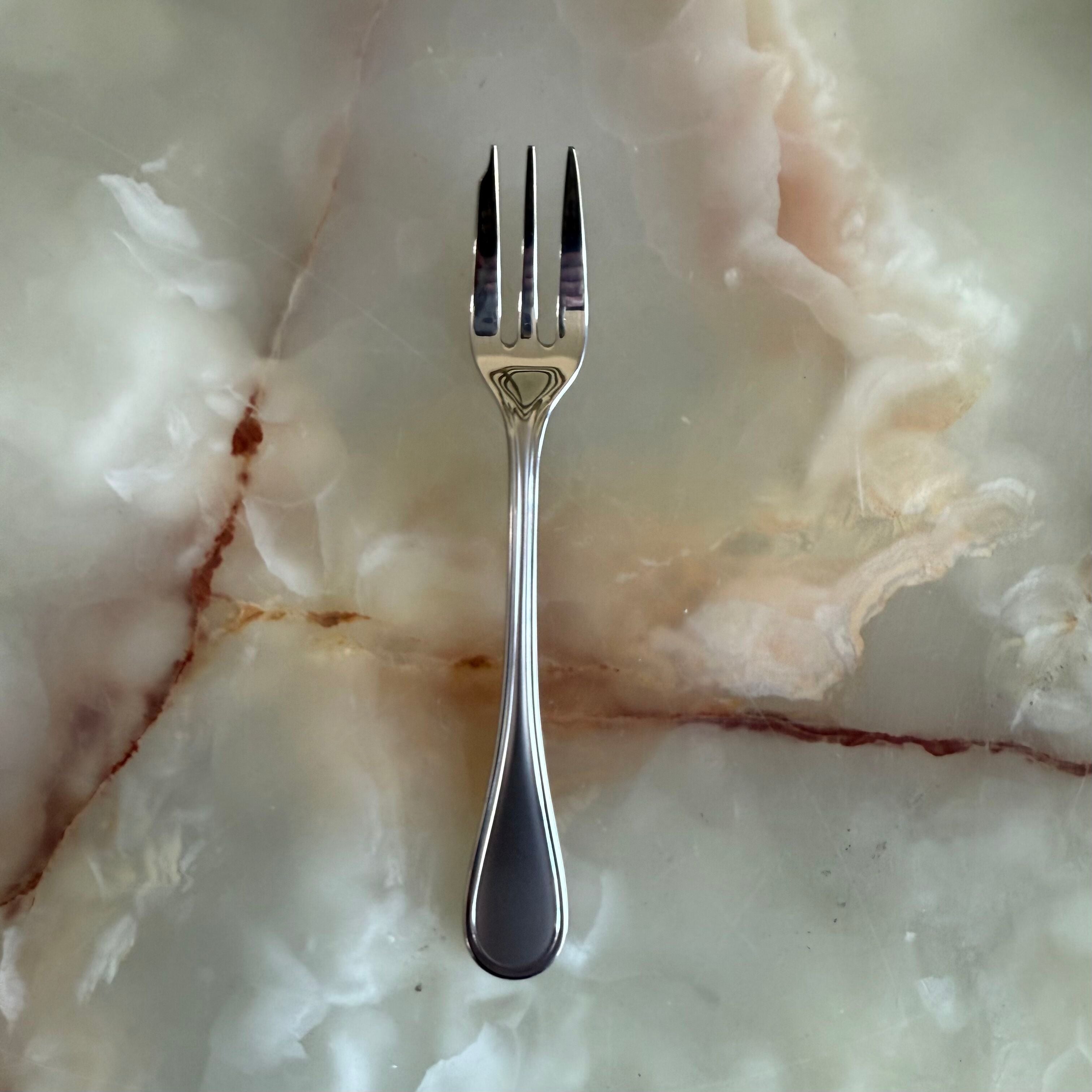 Christofle Albi Satin Stainless Steel Pastry Fork Set of 6 2424046