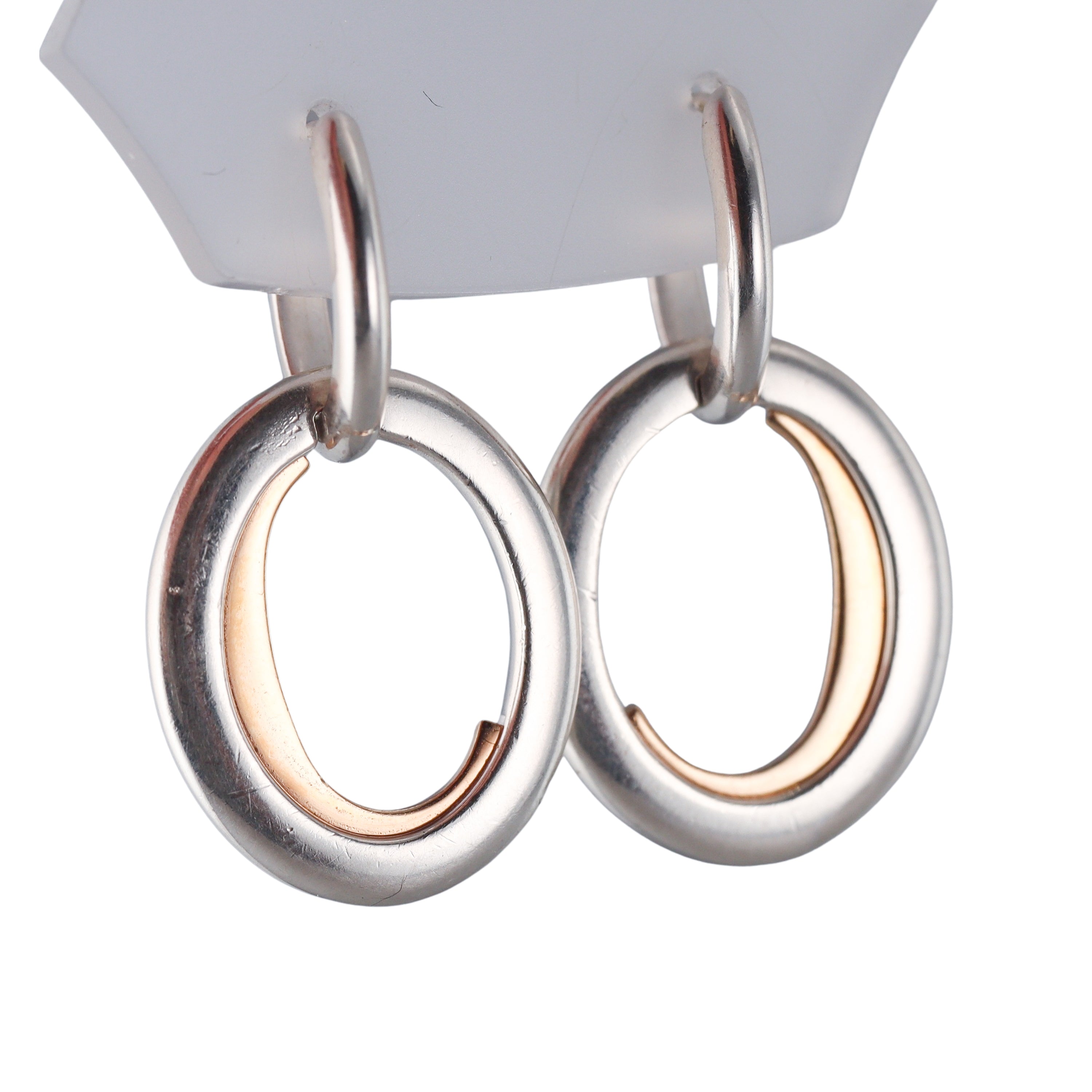 C De Christofle Sterling Silver Gold Earrings 6761300
