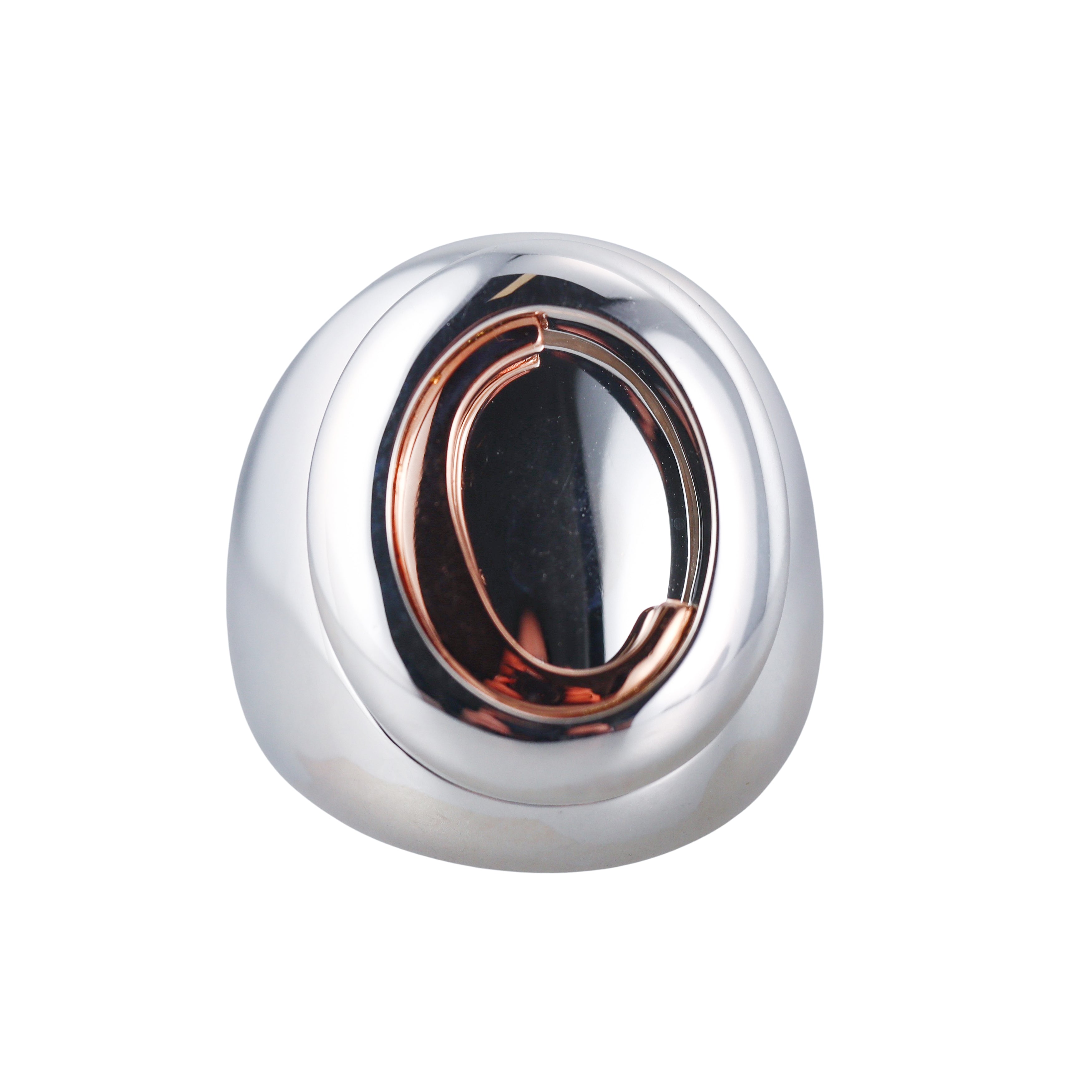 Christofle Sterling Silver Gold Signet Ring 6761149