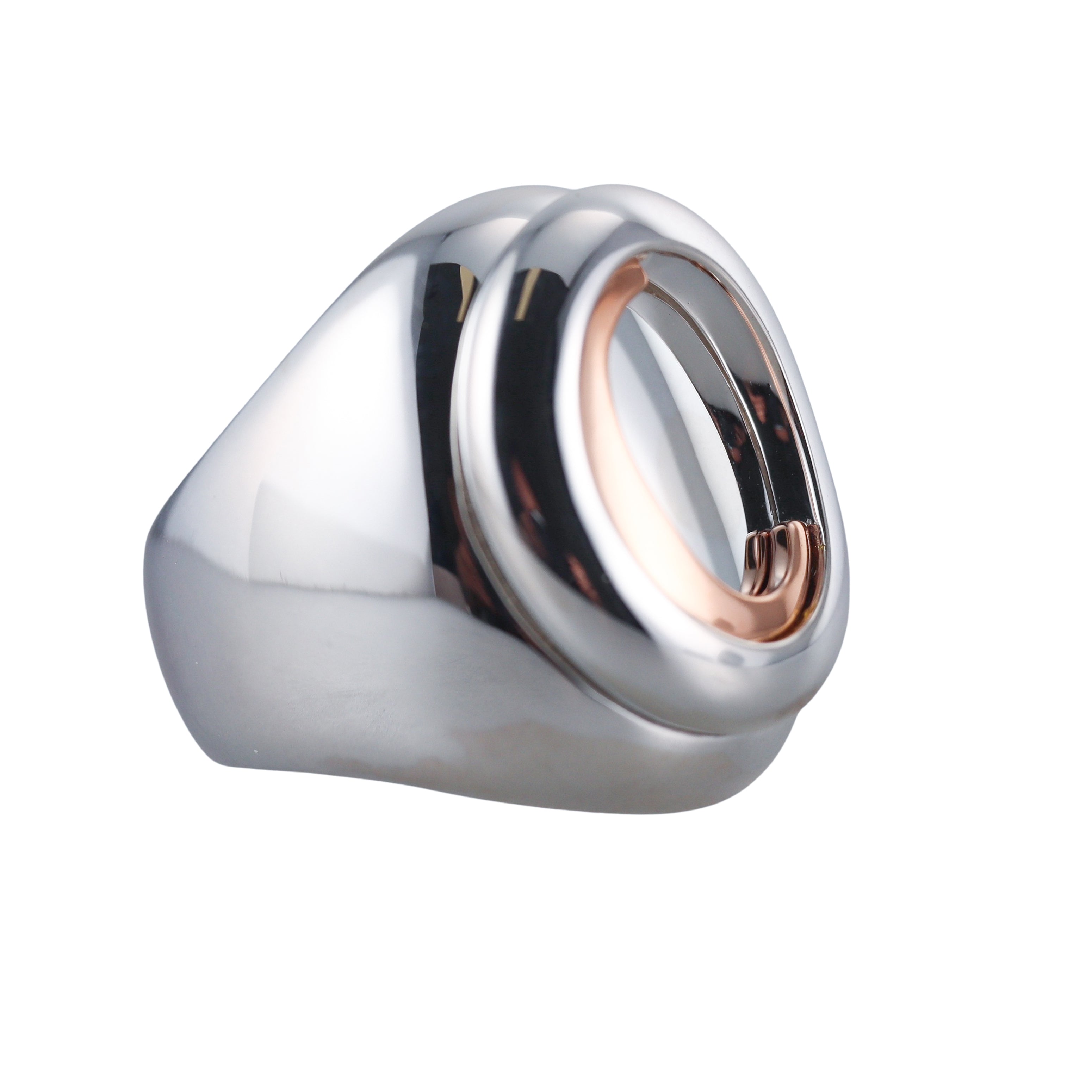 Christofle Sterling Silver Gold Signet Ring 6761149