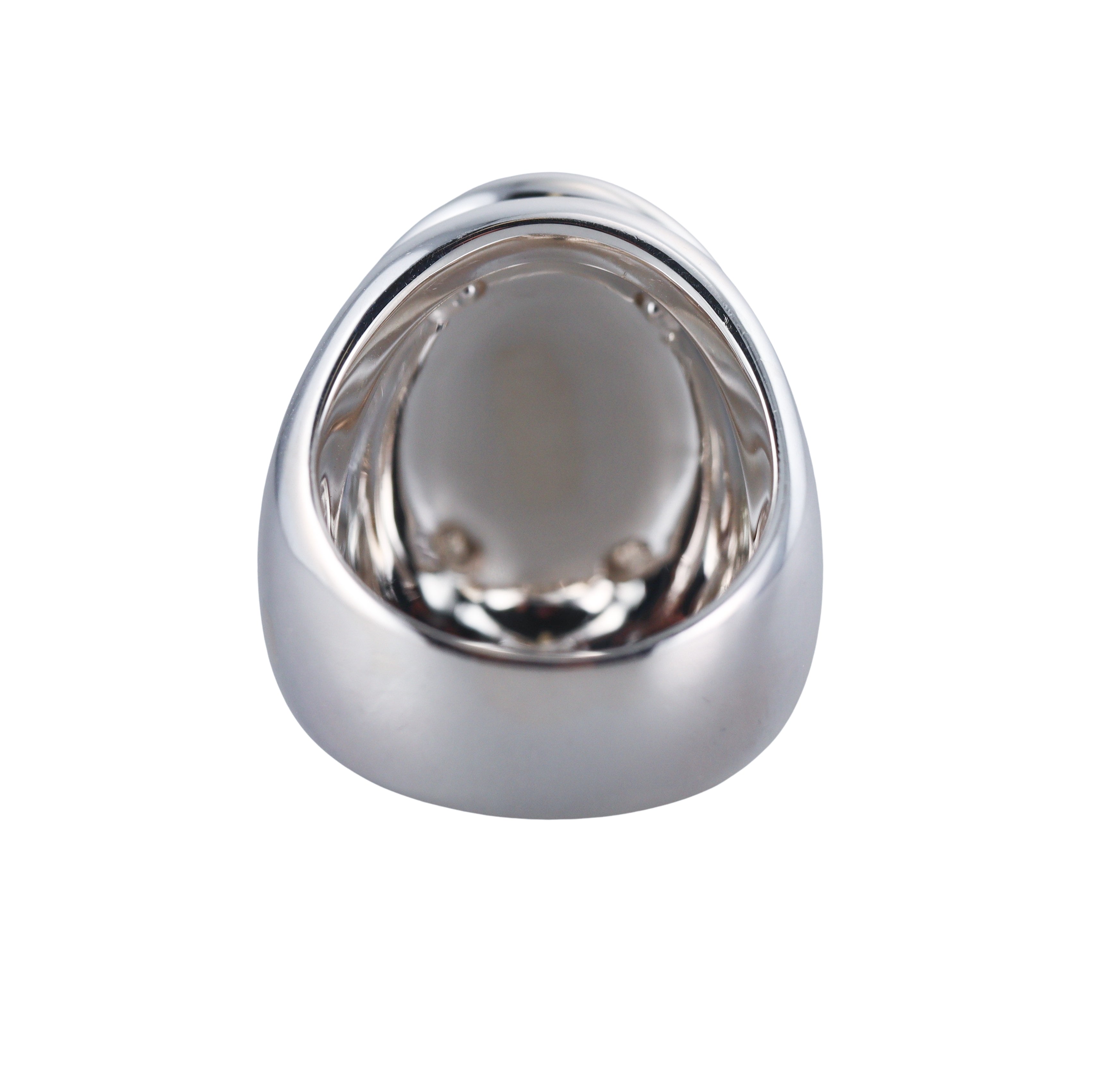 Christofle Sterling Silver Gold Signet Ring 6761149