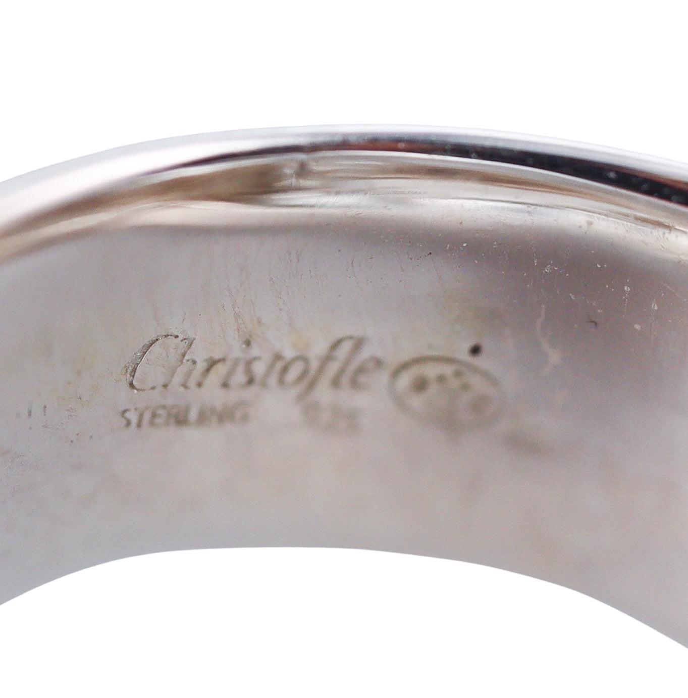 Christofle Sterling Silver Gold Signet Ring 6761149