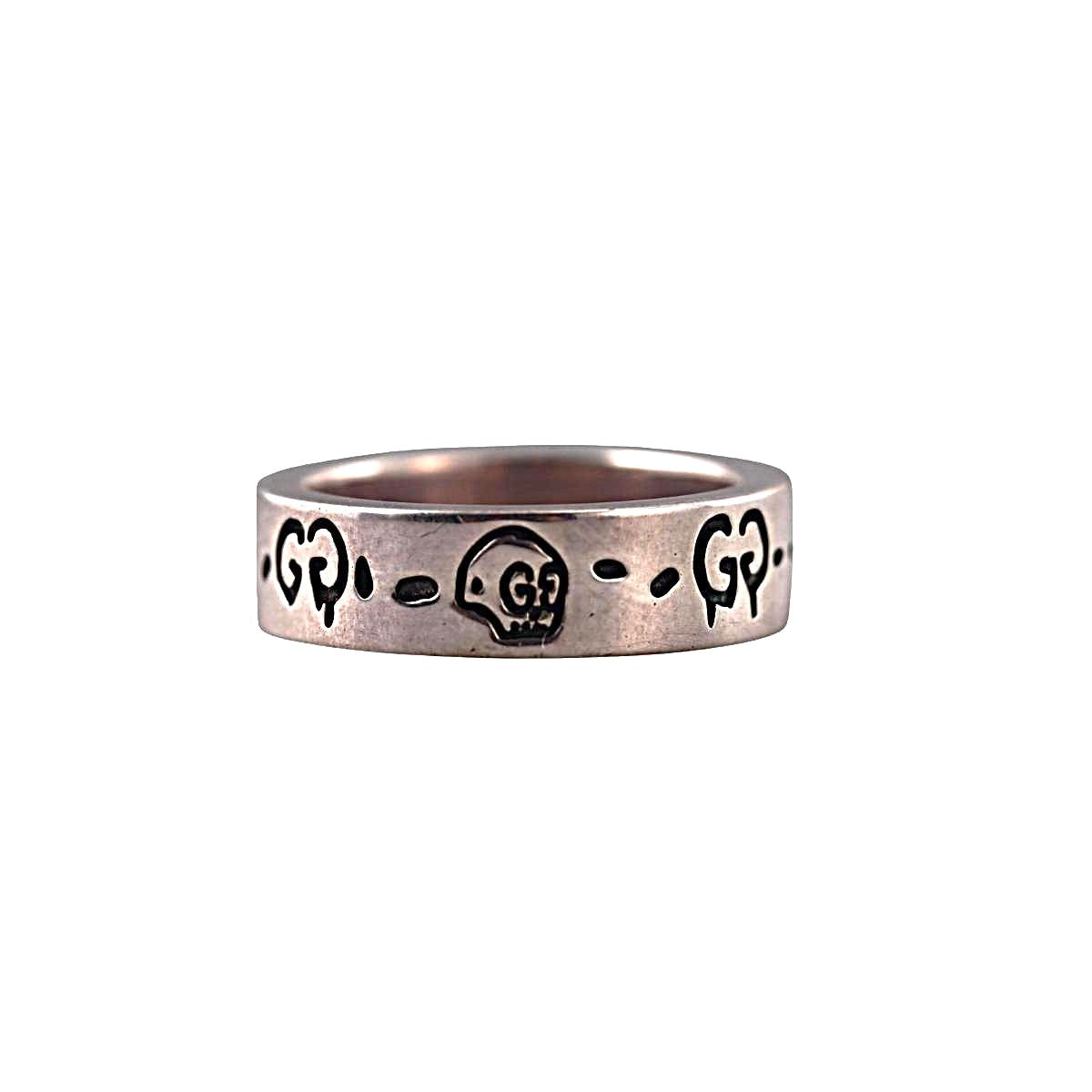 Gucci Ghost Sterling Silver Band Ring