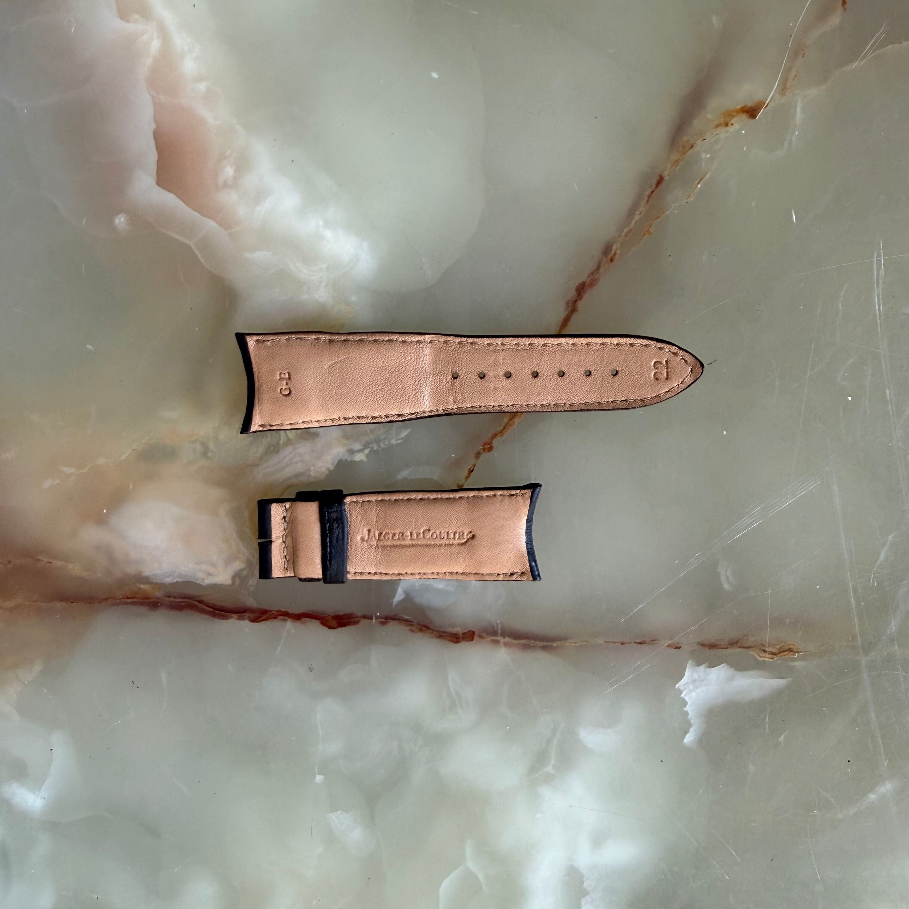 Authentic Jaeger LeCoultre Brown Leather Watch Strap Band 22mm