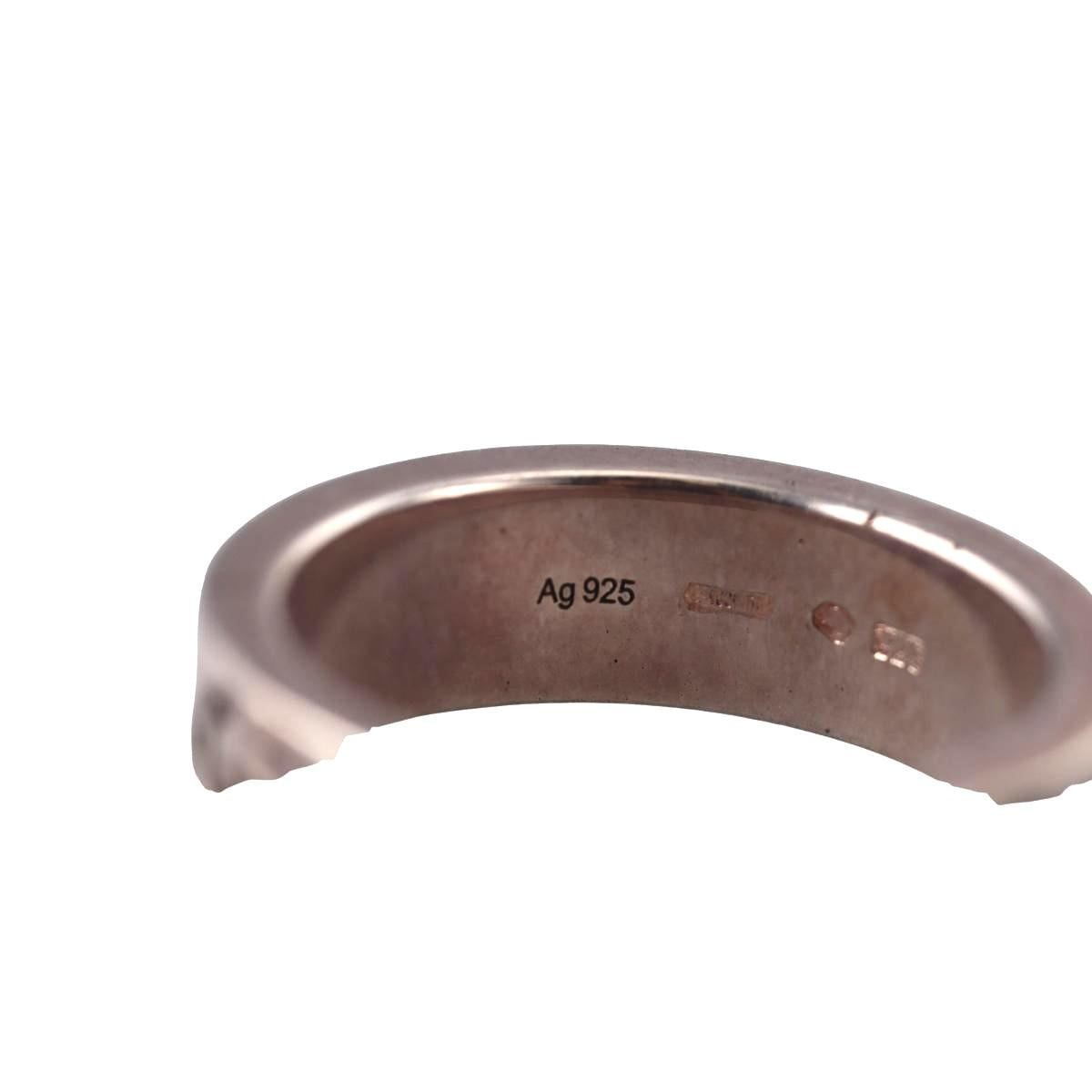 Gucci Ghost Sterling Silver Band Ring