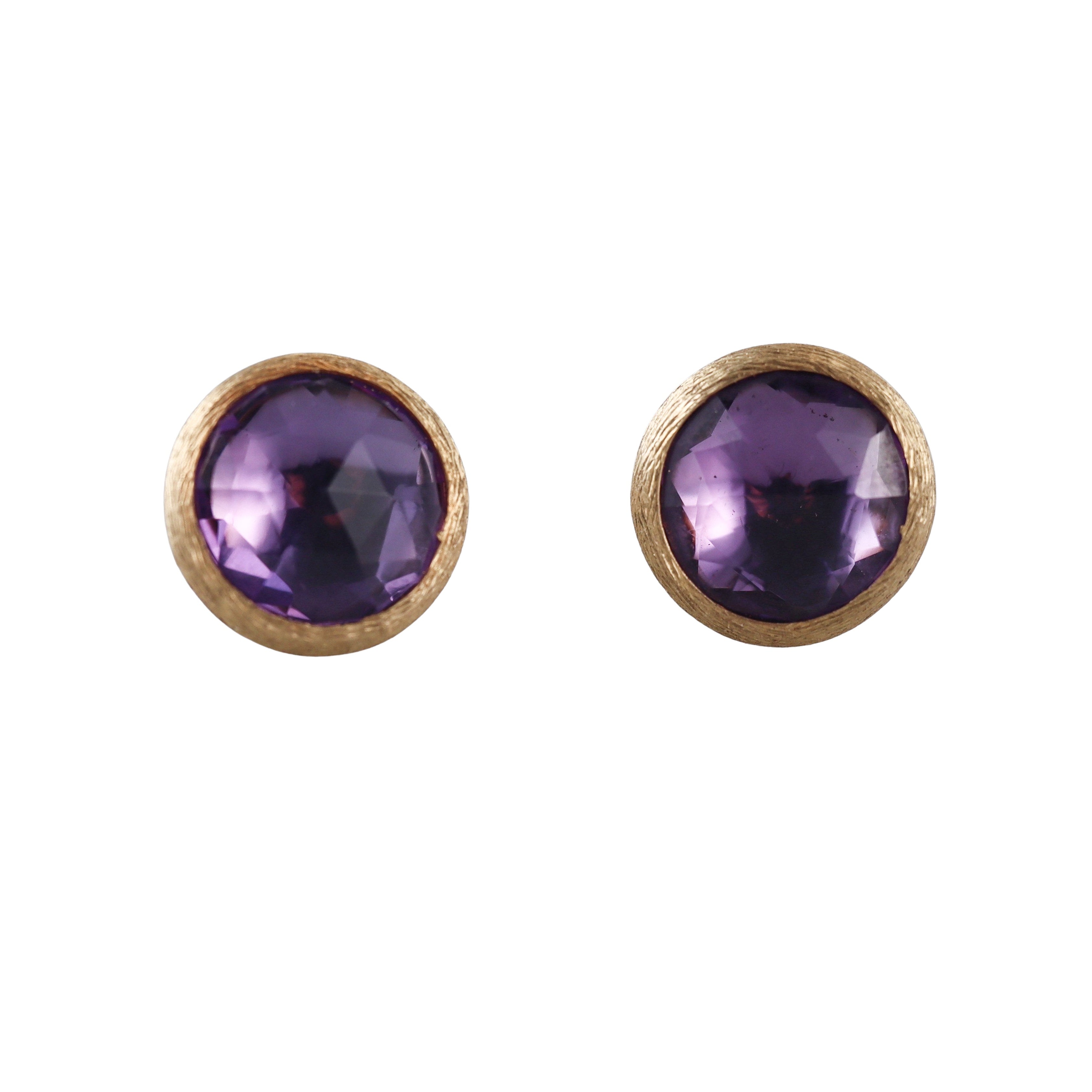 Marco Bicego Jaipur 18K Amethyst Stud Earrings Small