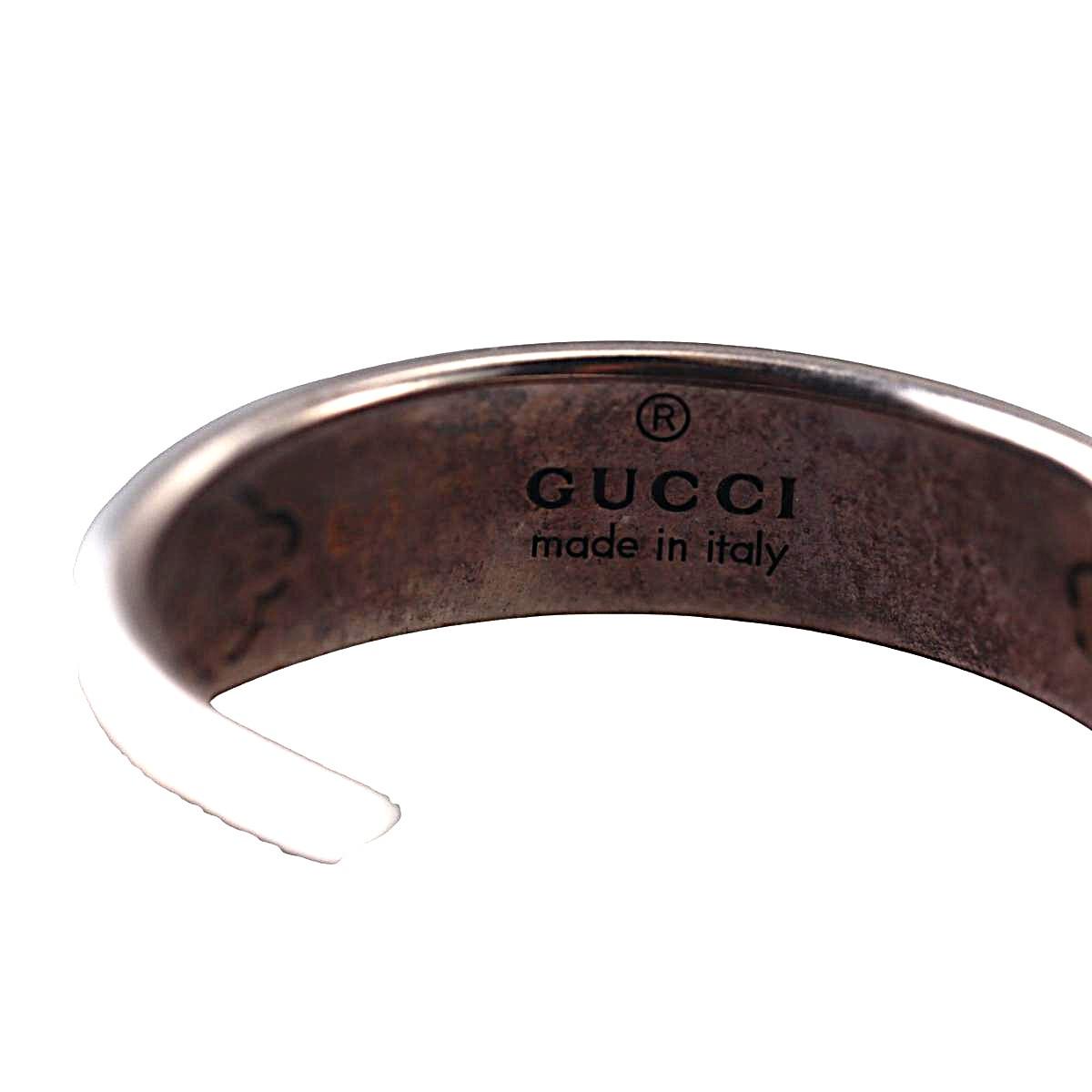 Gucci Blind For Love Sterling Silver Band Ring