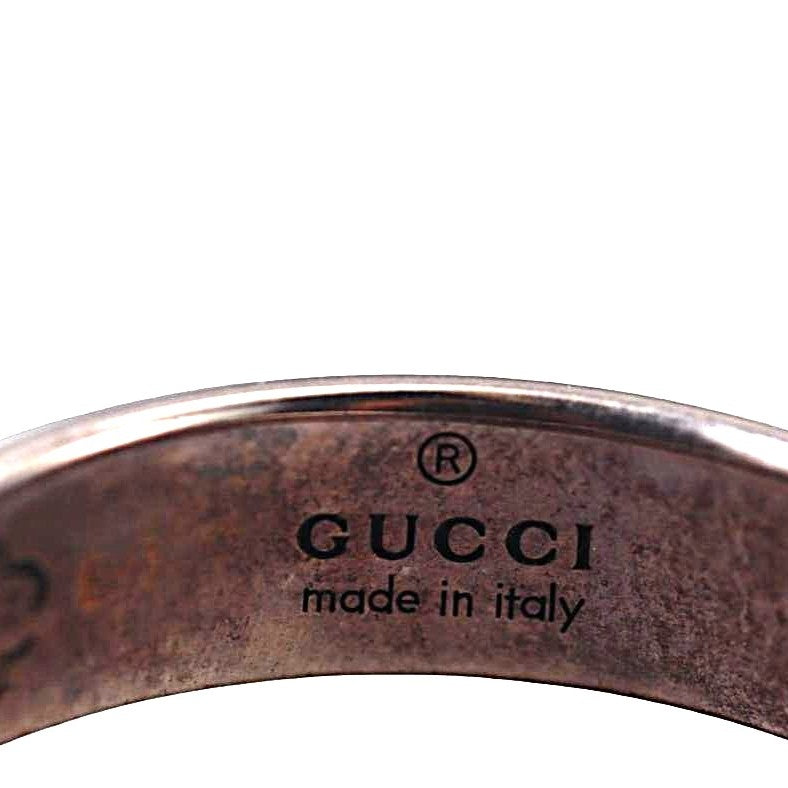 Gucci Blind For Love Sterling Silver Band Ring