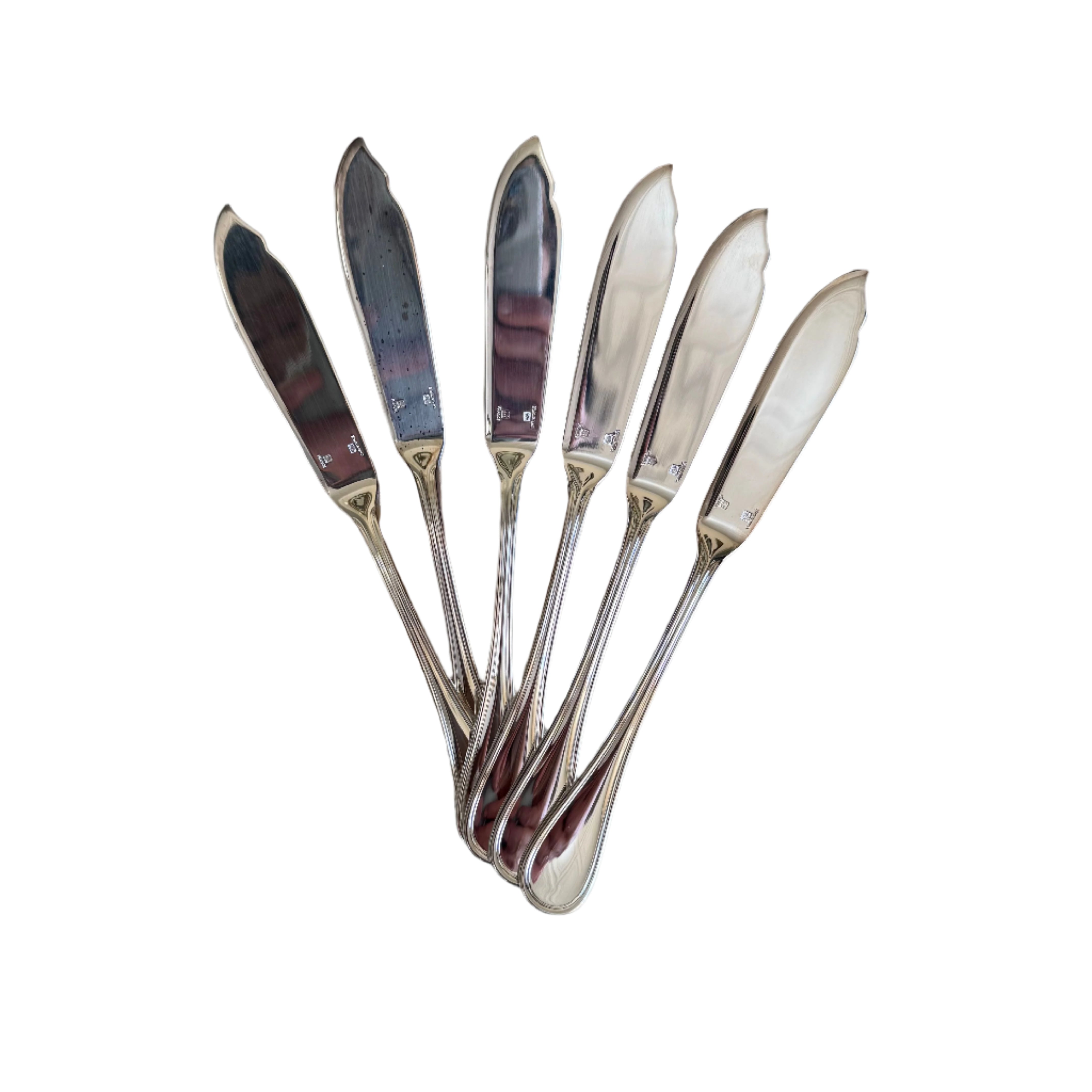 Christofle Albi Silver Plated Fish Knife Set of 6 0021020