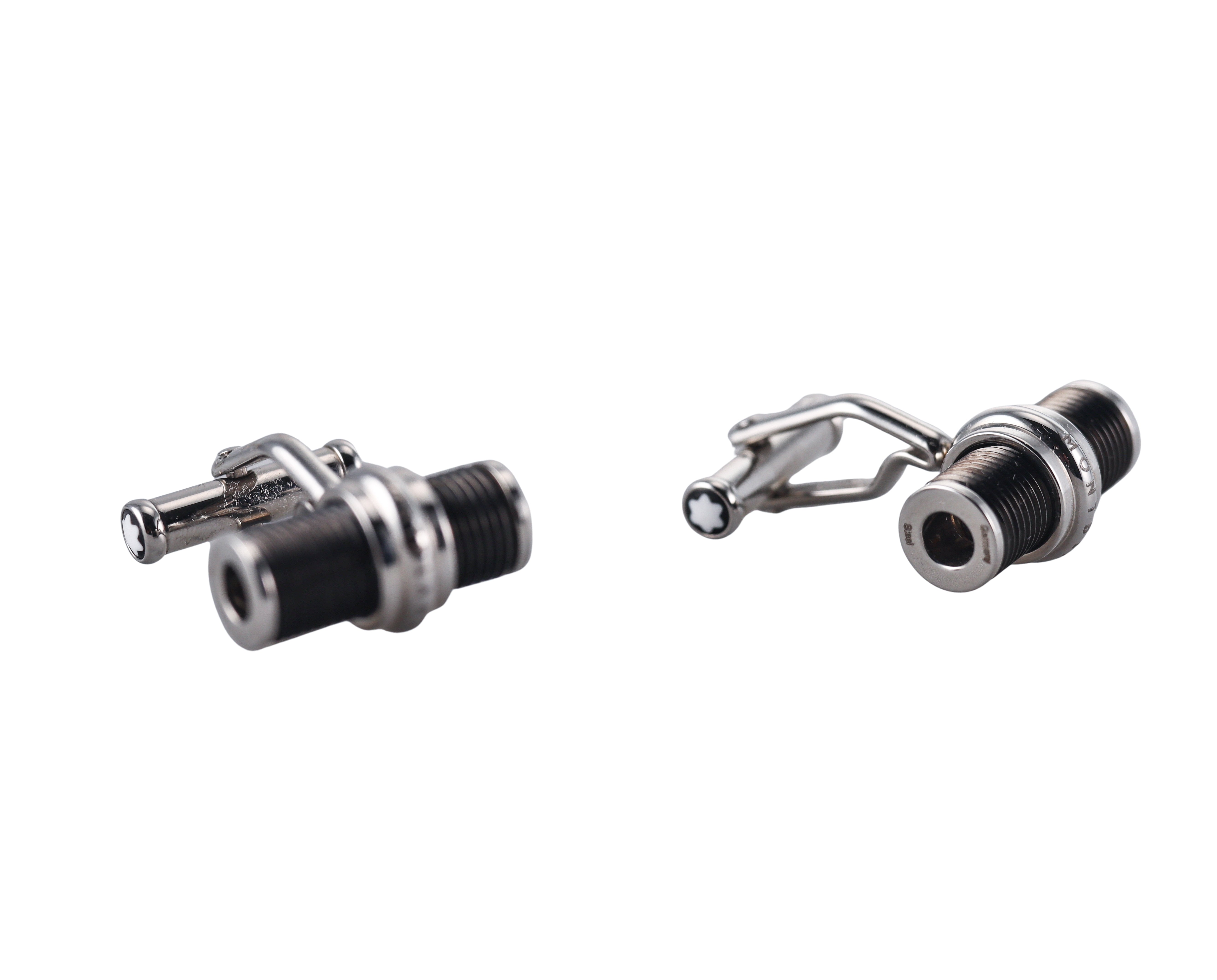 Montblanc Black Stainless Steel Cufflinks 104509