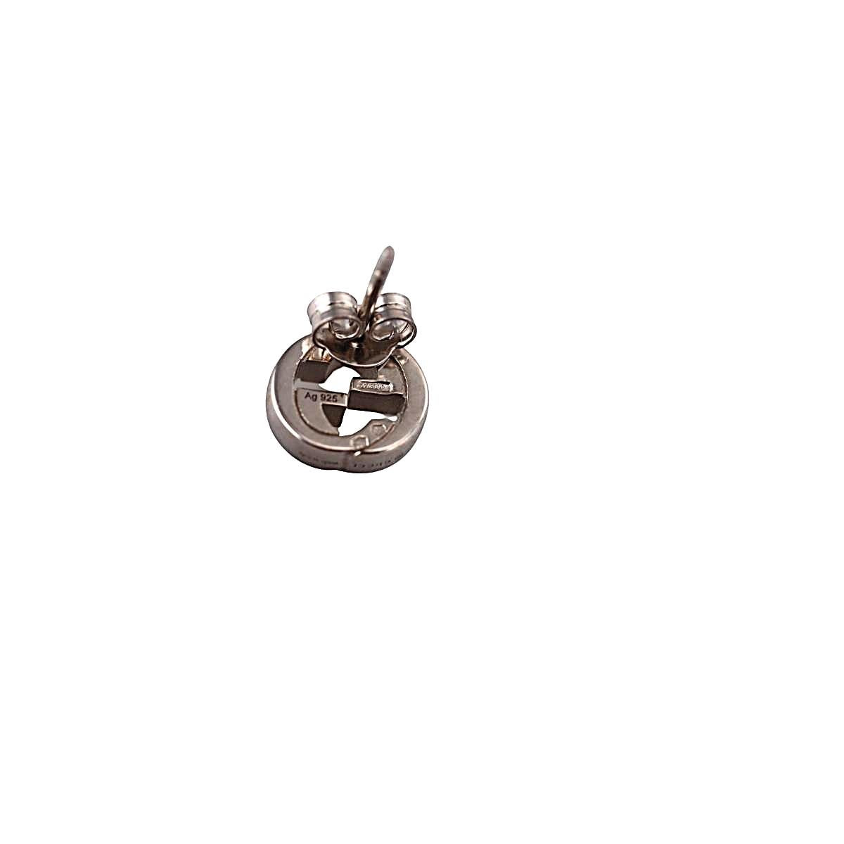 Gucci Interlocking G Sterling Silver Small Stud Earrings