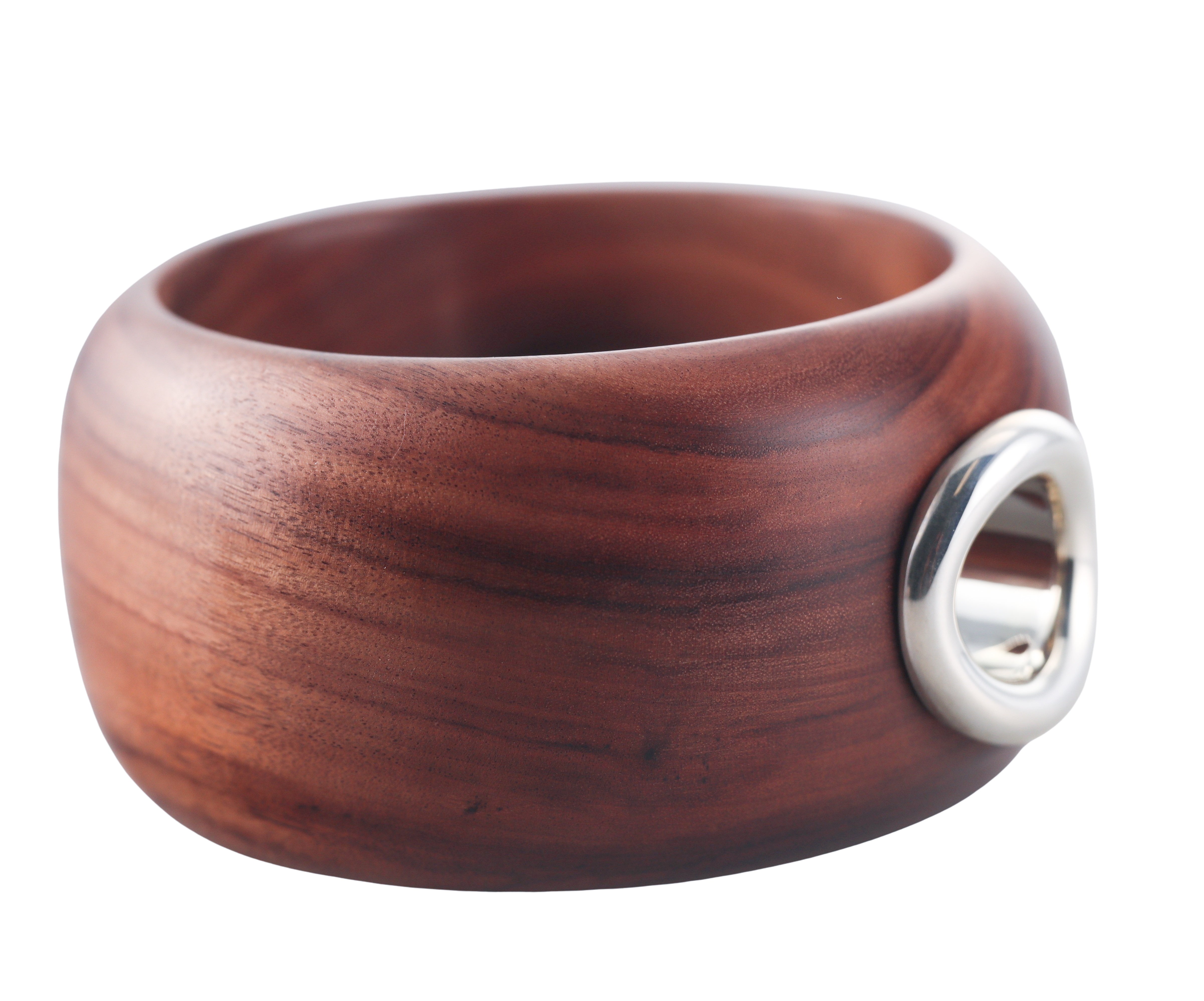 Idole De Christofle Bois & Argent Sterling Silver Rosewood Bracelet 6706018