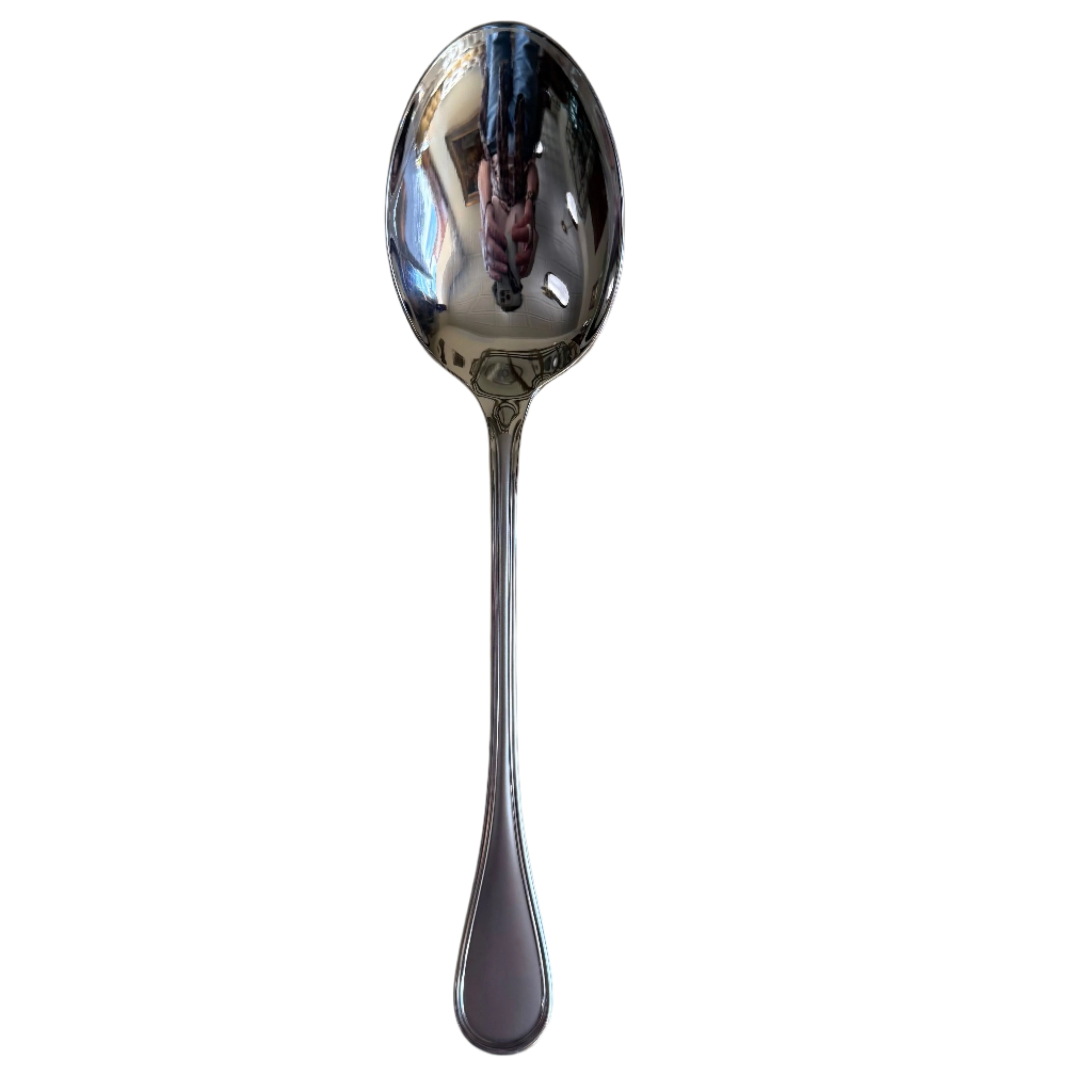 Christofle Albi Satin Stainless Steel Serving Spoon Large 2424006