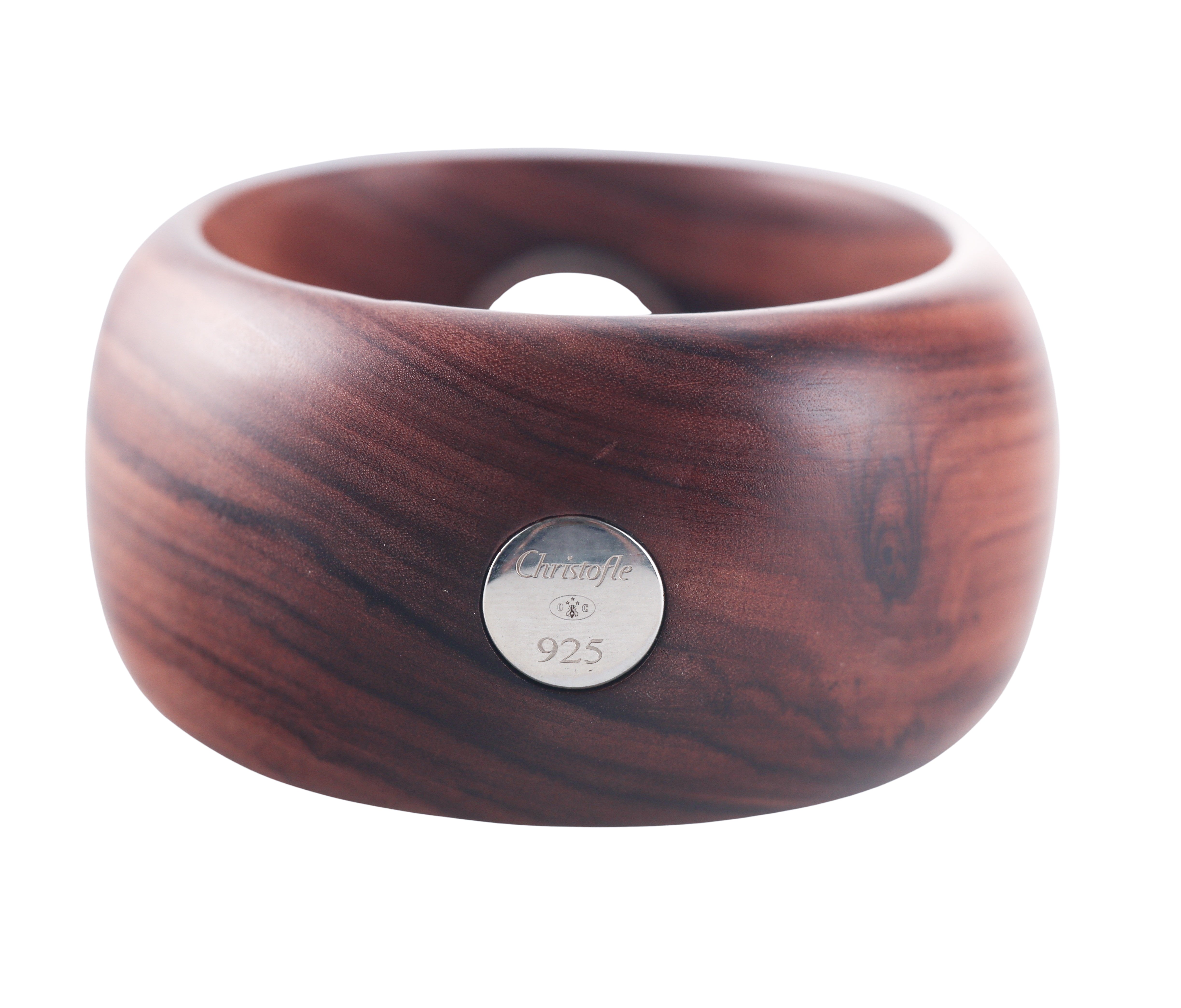 Idole De Christofle Bois & Argent Sterling Silver Rosewood Bracelet 6706018