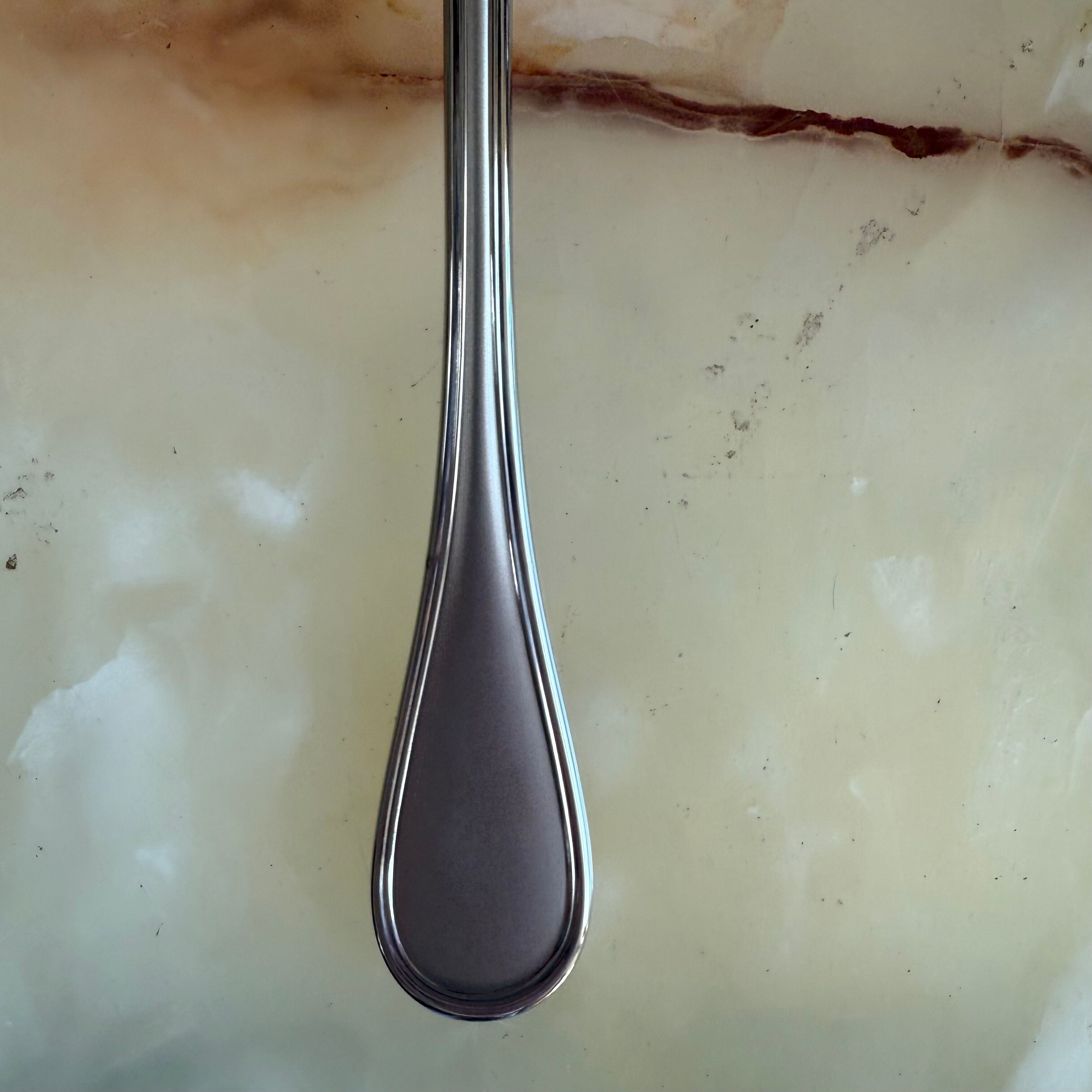 Christofle Albi Satin Stainless Steel Serving Spoon Large 2424006