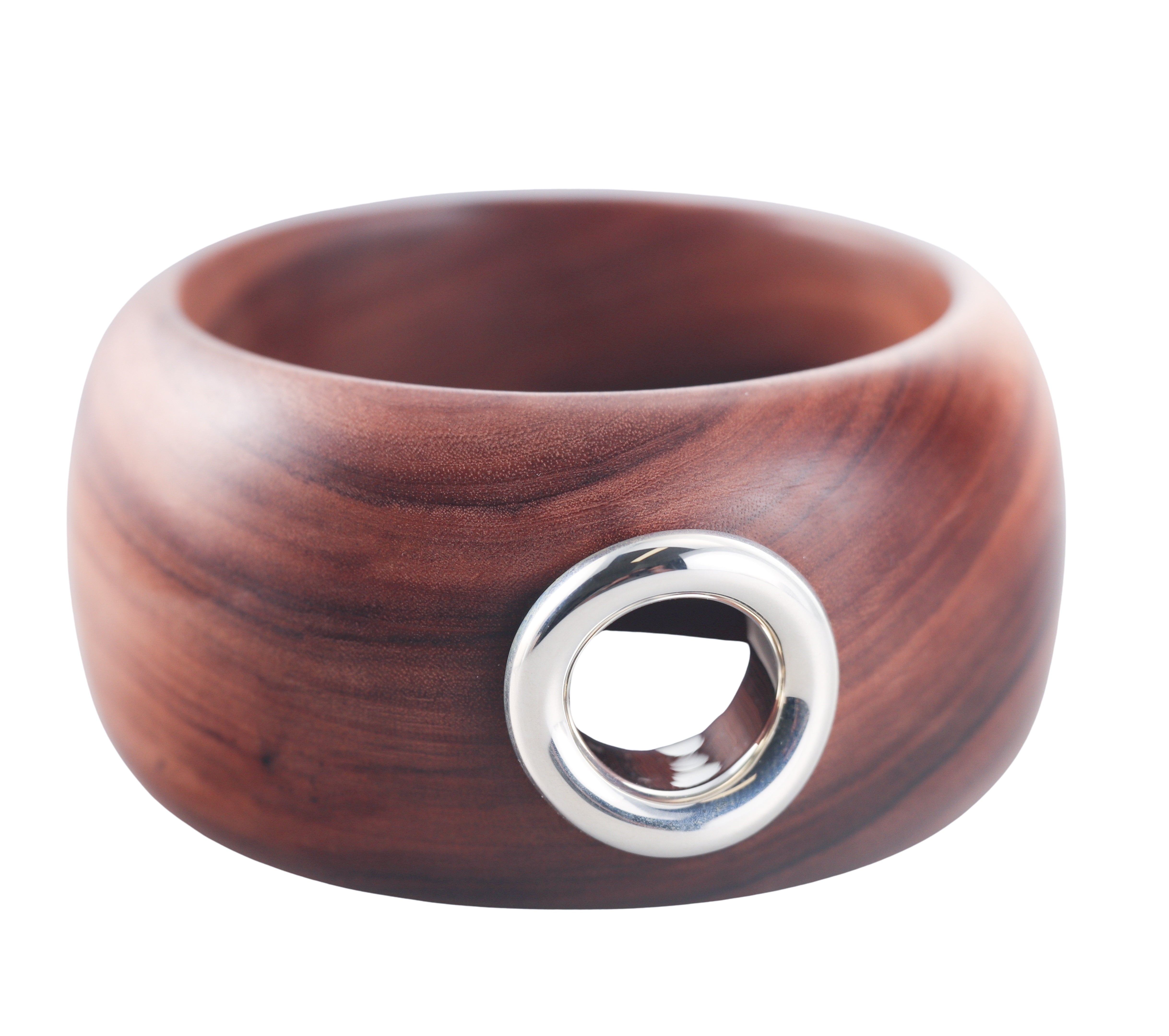 Idole De Christofle Bois & Argent Sterling Silver Rosewood Bracelet 6706018