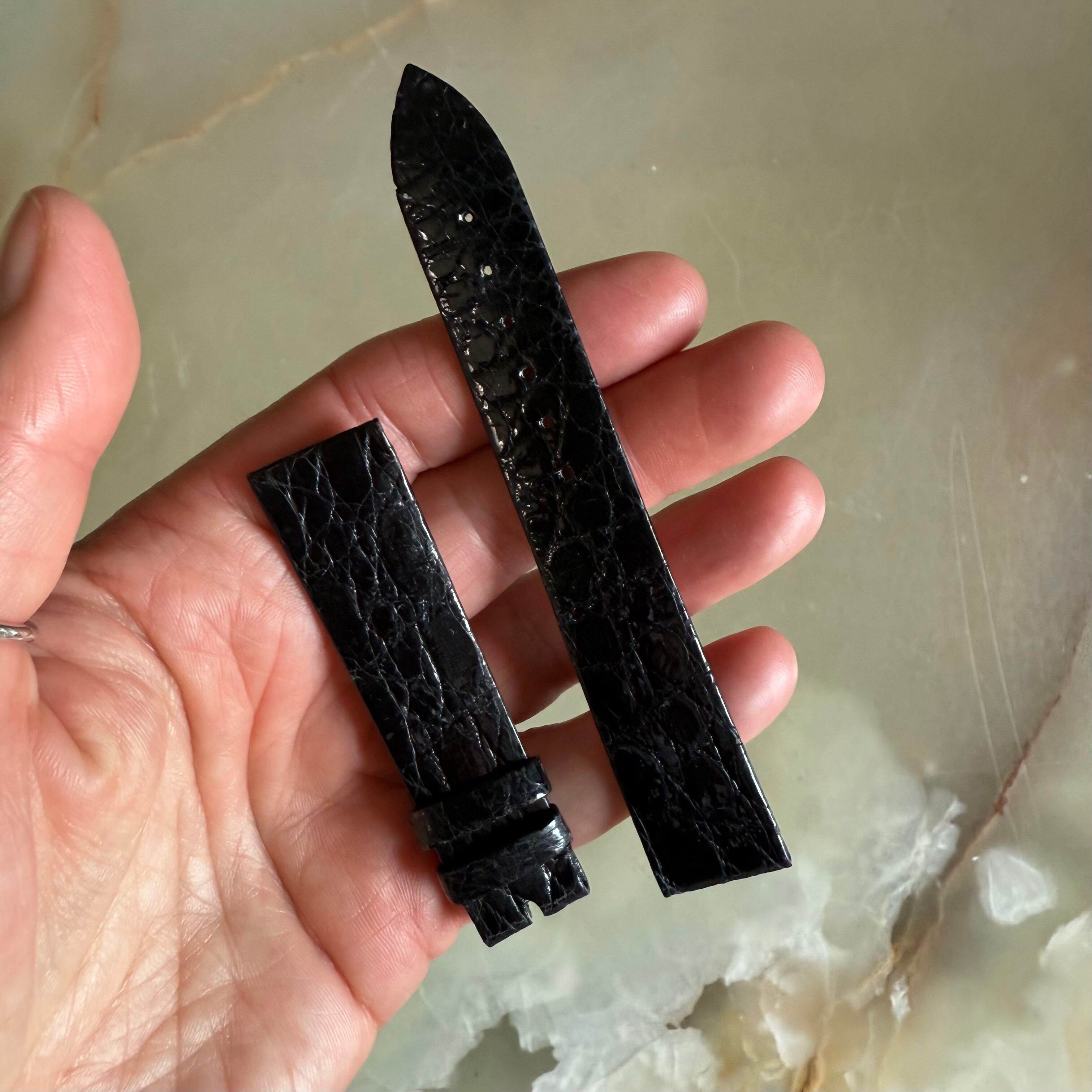 Authentic Breguet Black Crocodile Watch Strap Band 18mm